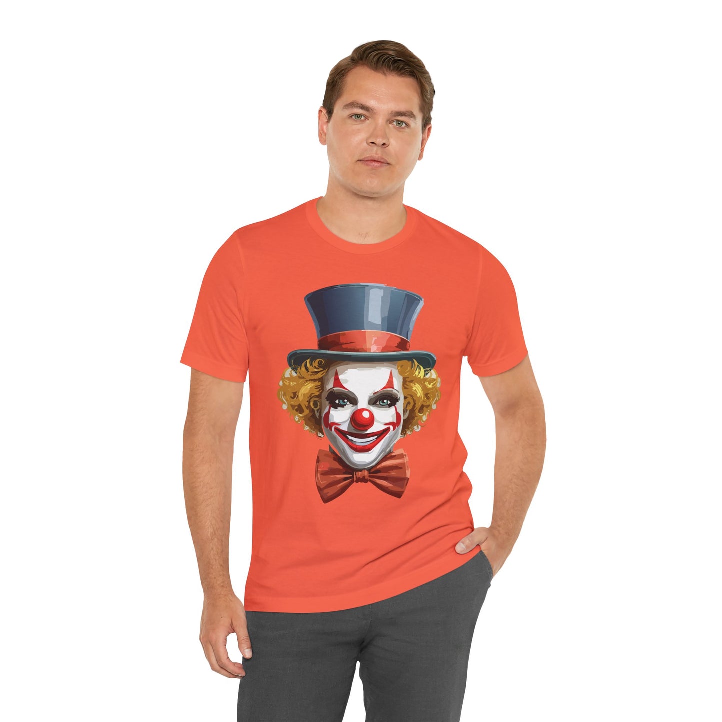 Clown Shirt, Funny Shirt, T-Shirt with Clown, Funny Art Design Tee, Circus Tees, Circus T-Shirt, Unisex Humor Wear 11