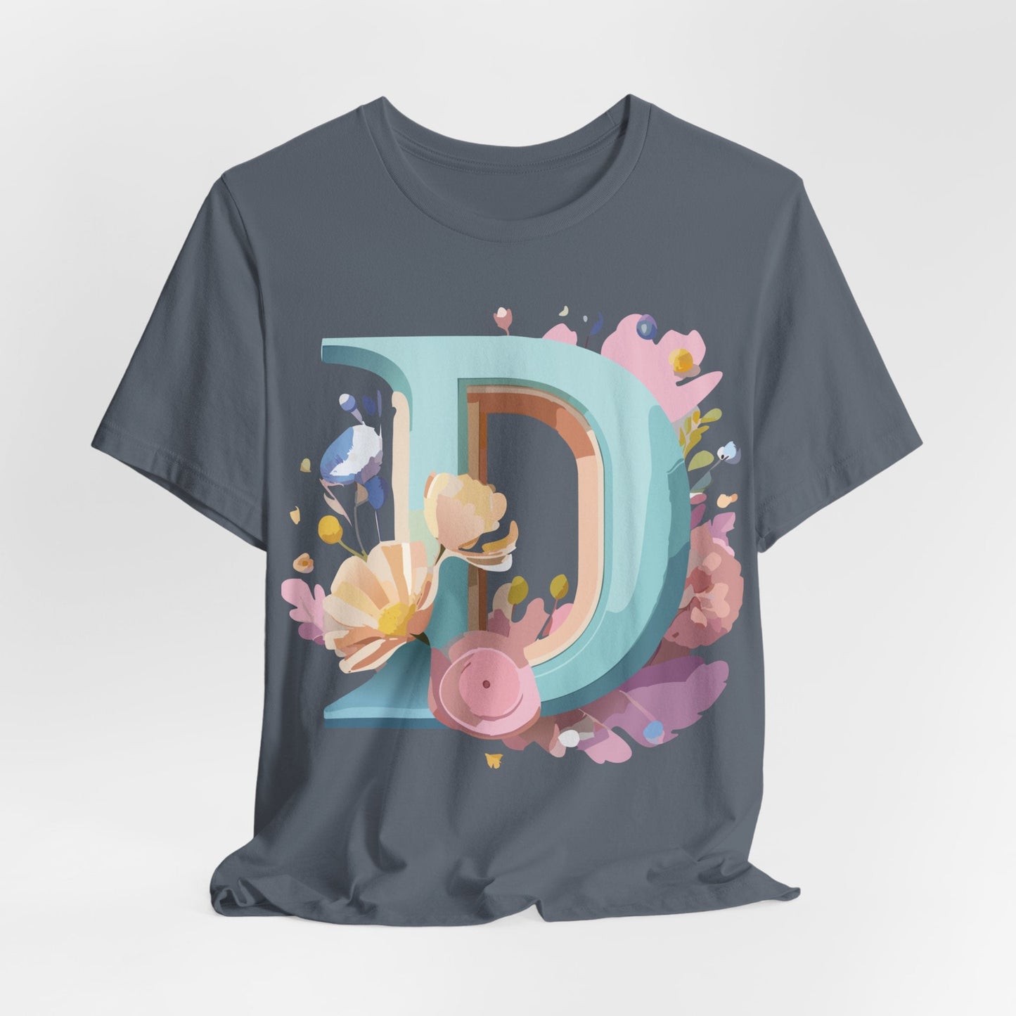 Adelpha Vintage Letter D Shirt Unisex Graphic Tee for Everyday Comfort and Style