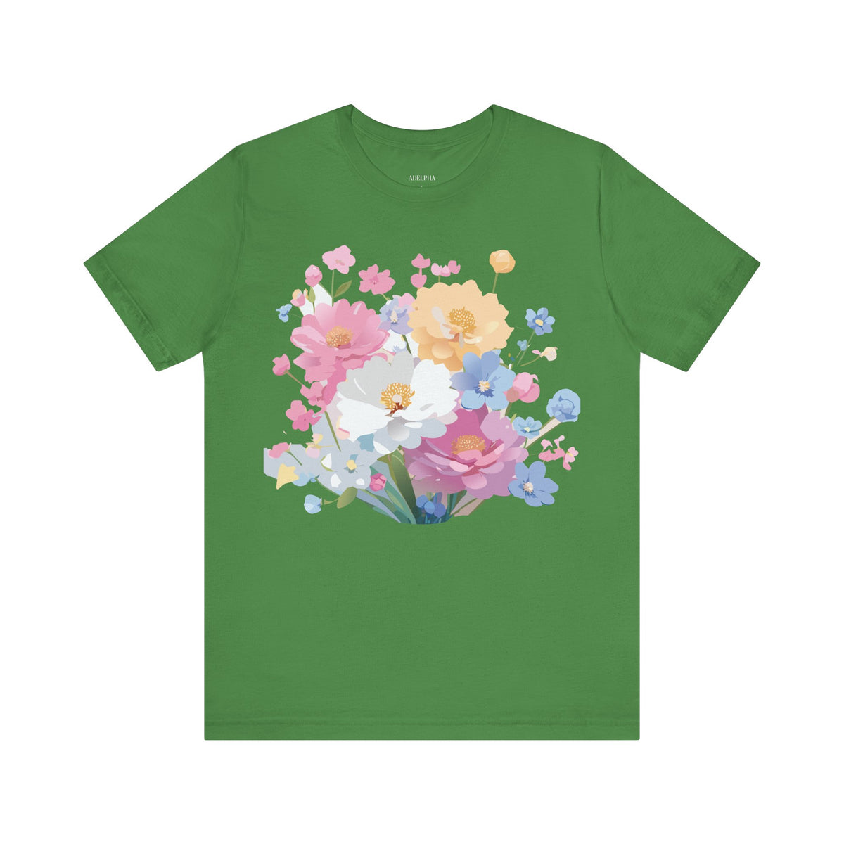 Floral Graphic Tee Shirt - Bella+Canvas Unisex 100 Cotton 17
