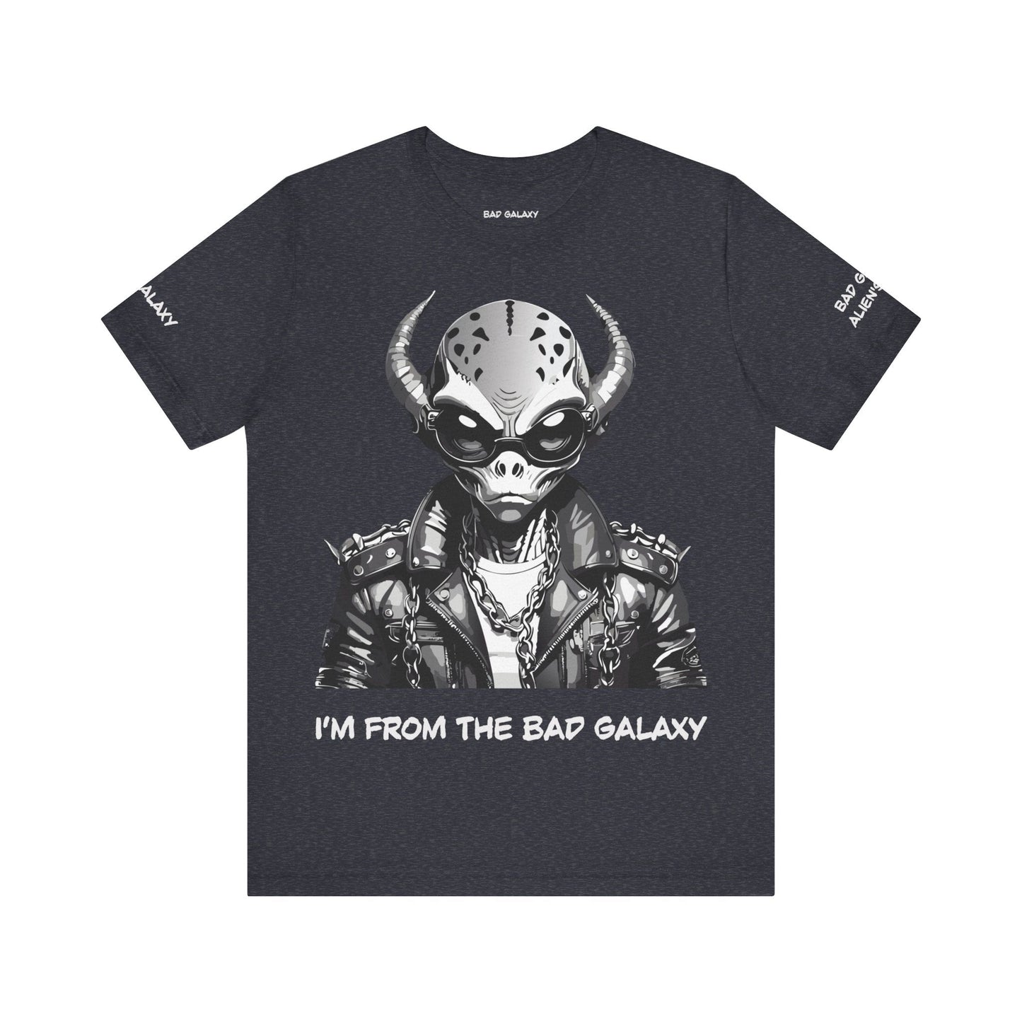 Alien Tee Shirt From Bad Galaxy 100 Percent Cotton Eco Friendly Ink Printed In USA