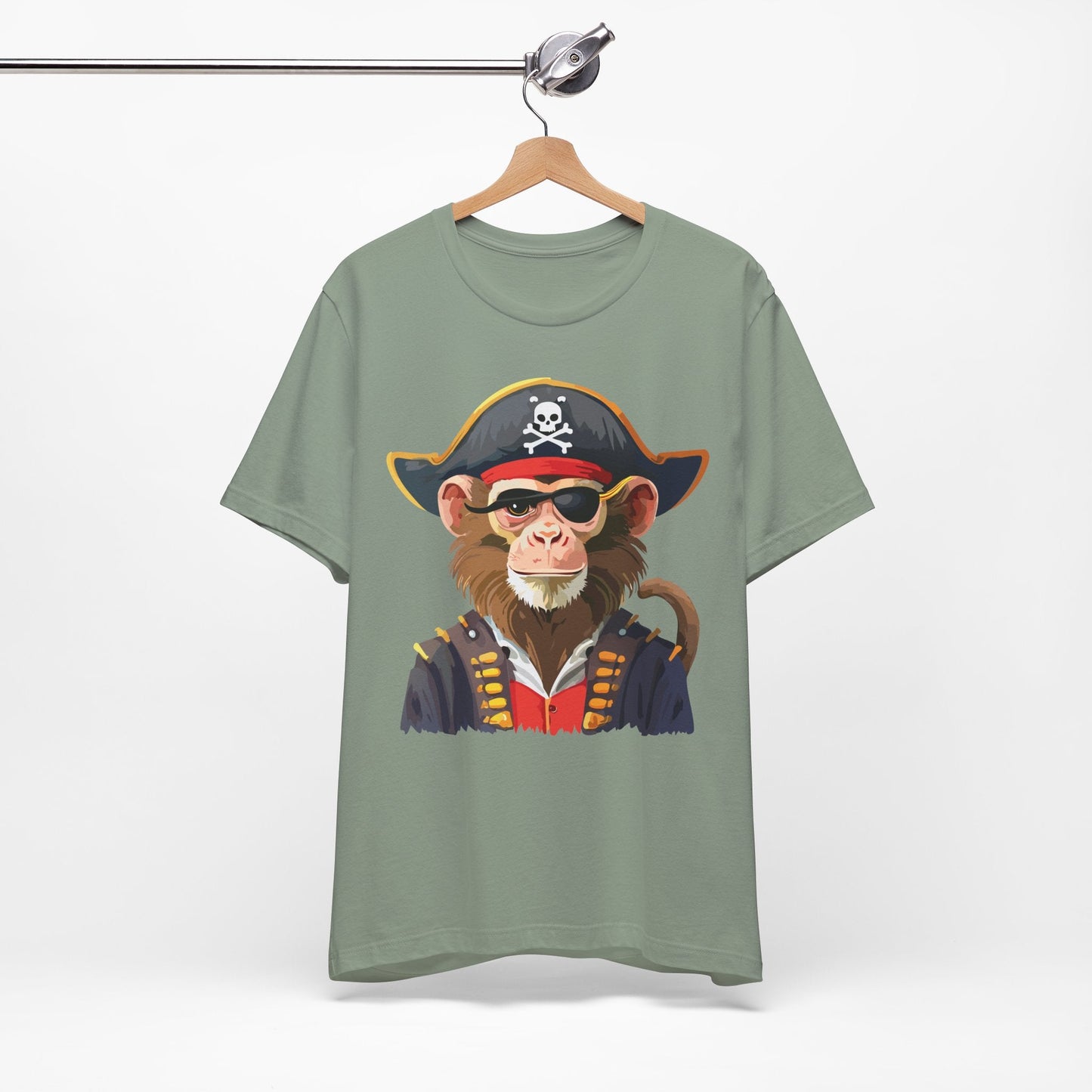 Unisex Animal Design Tee Shirt With Wild Animals Art Print Gildan Softstyle 64000