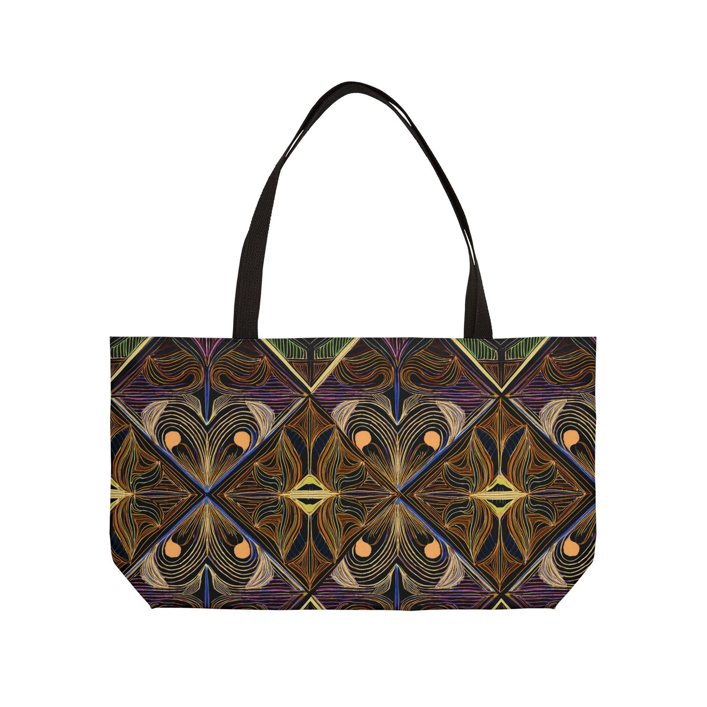 Ornament Print Big Bag High-Quality 100% Spun Poly 24x13 Canvas Art Bag OR-53