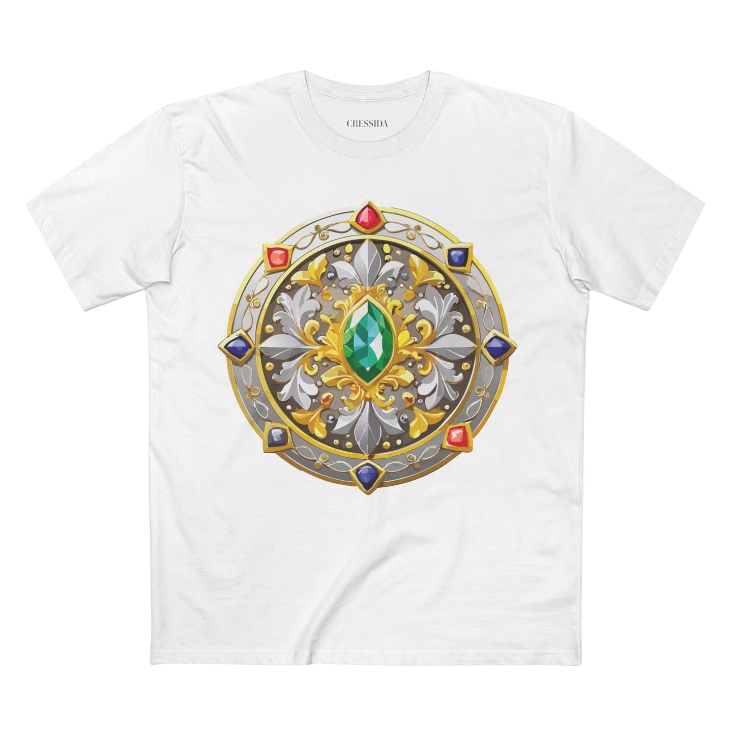 Medallion Graphic T-Shirt Unisex 100 Cotton With Gold Art Design Medal Tee 5