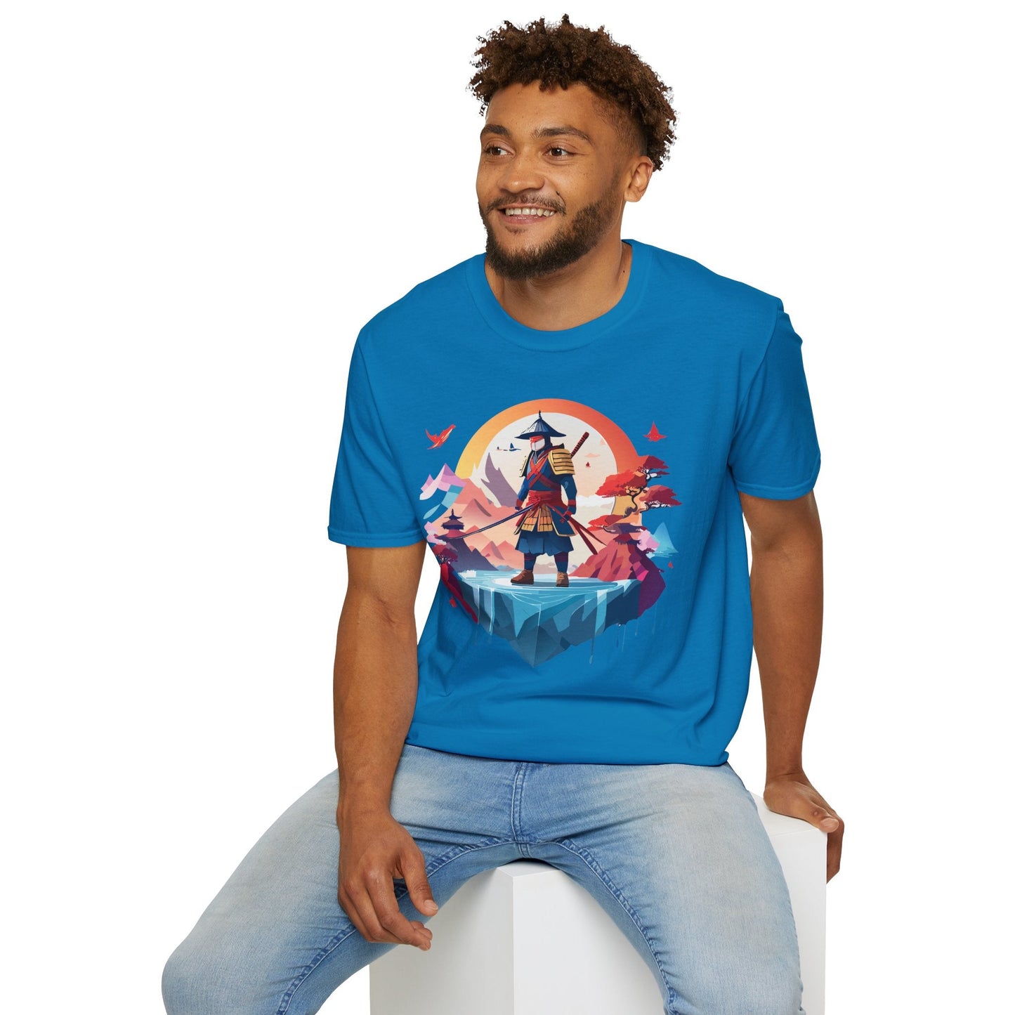 Samurai Shirt Unisex Softstyle Tee 100 Percent Ring Spun Cotton Short Sleeve T Shirt Comfort Fit