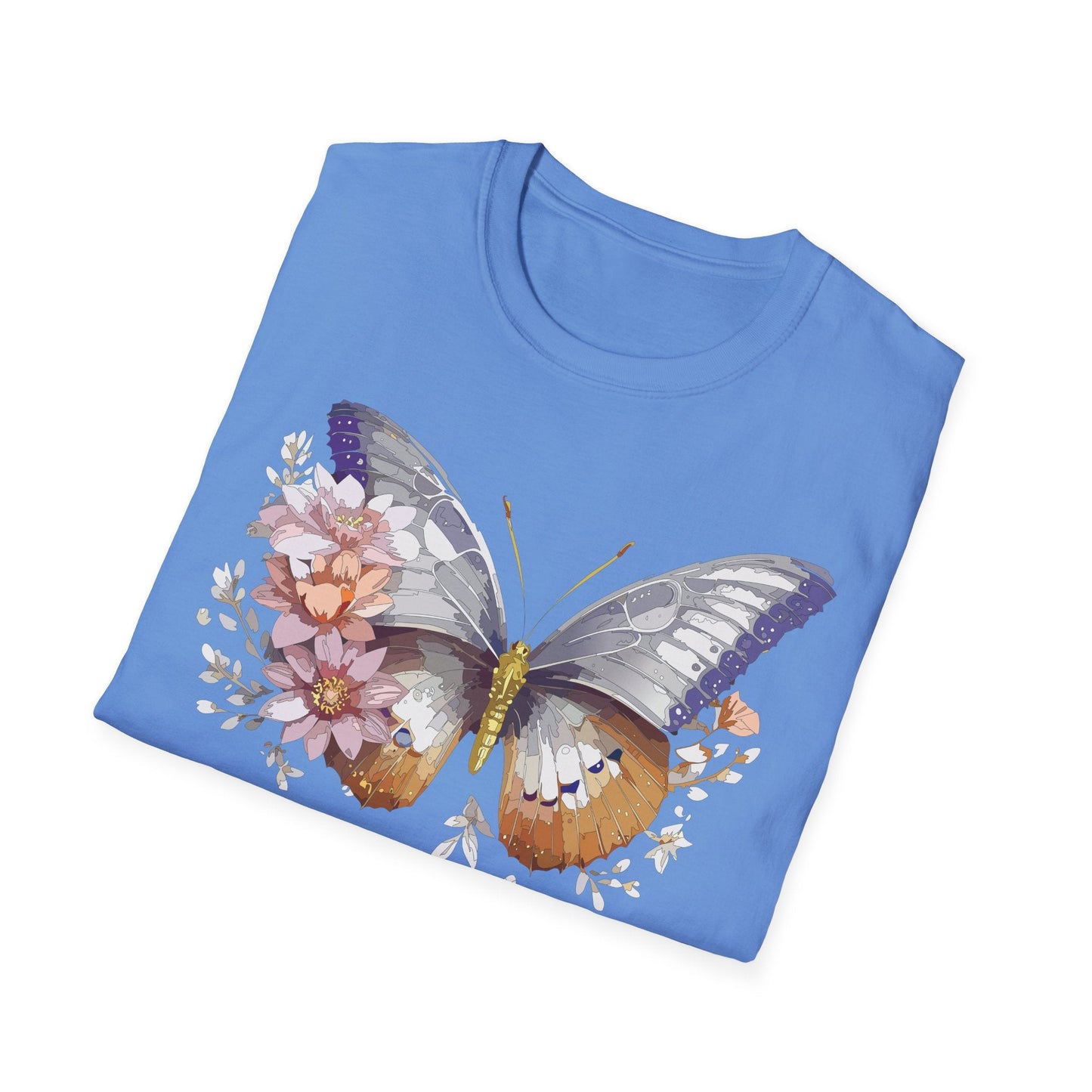 Butterfly Shirt Unisex T Shirt 100 Percent Ring Spun Cotton Gildan Softstyle Tee
