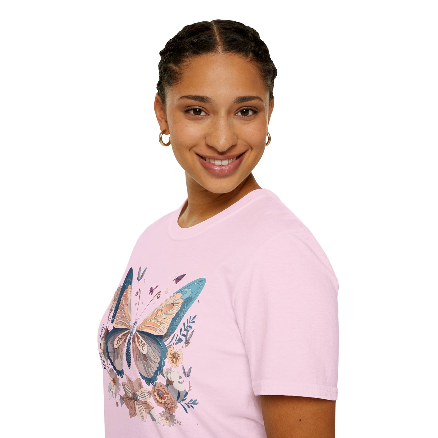 Monarch Butterfly T Shirt Unisex Softstyle Gildan 64000 Tee Lightweight Comfort Fit