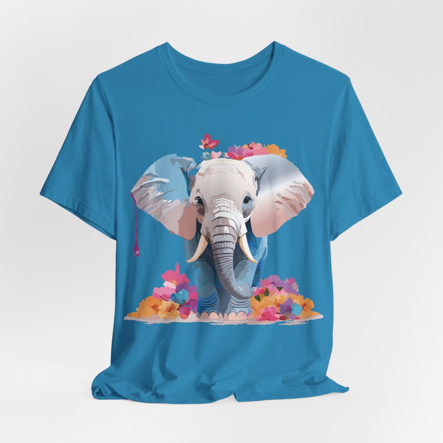 Elephant Graphic Tee Unisex Short Sleeve by Adelpha Premium Vintage Inspired Artwork