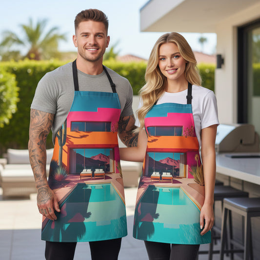 Home 100% Polyester Stain-resistant 31.5 x 25.6  Art Print Canvas Apron 3