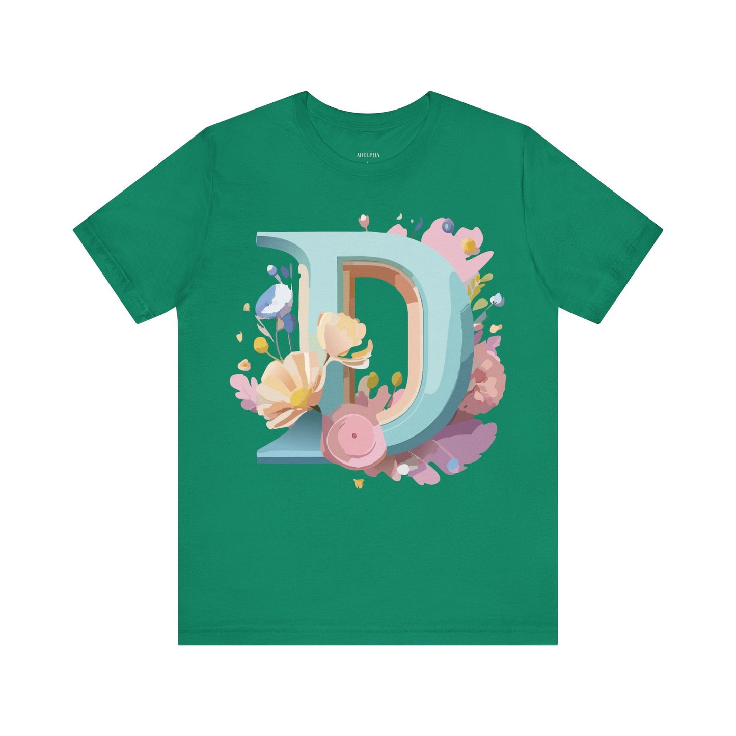 Adelpha Vintage Letter D Shirt Unisex Graphic Tee for Everyday Comfort and Style