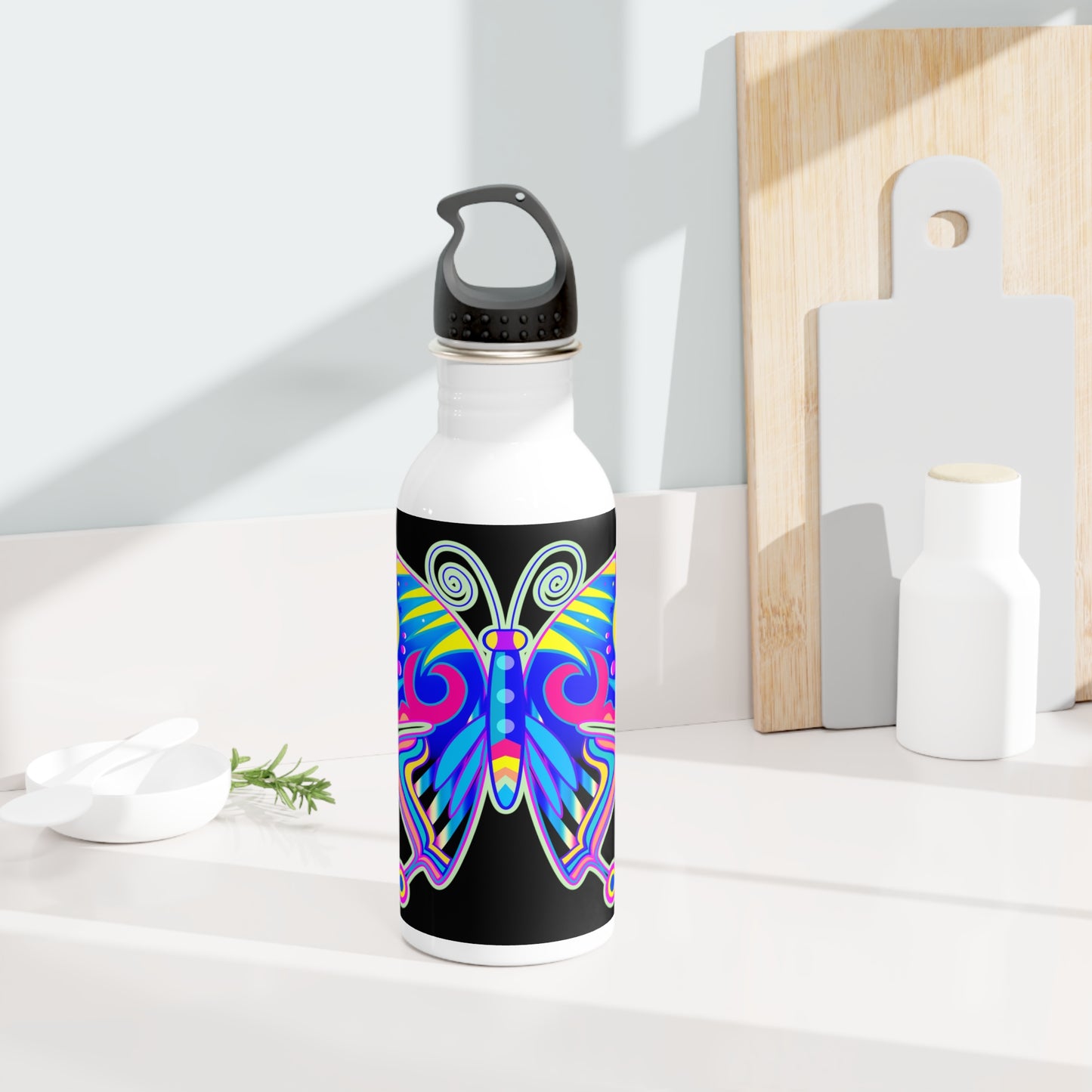 Bouteille d'eau Tumbler avec des motifs artistiques 