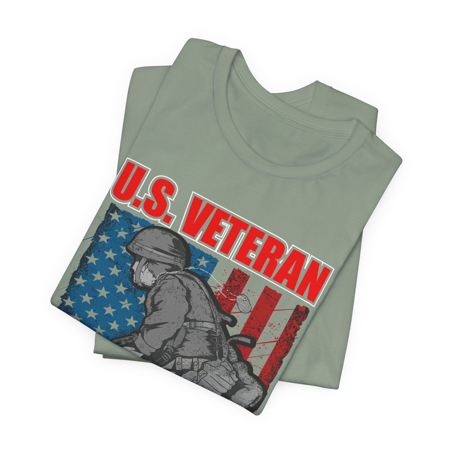 Army Veteran Patriotic Graphic Design Unisex Cotton T-Shirt v31