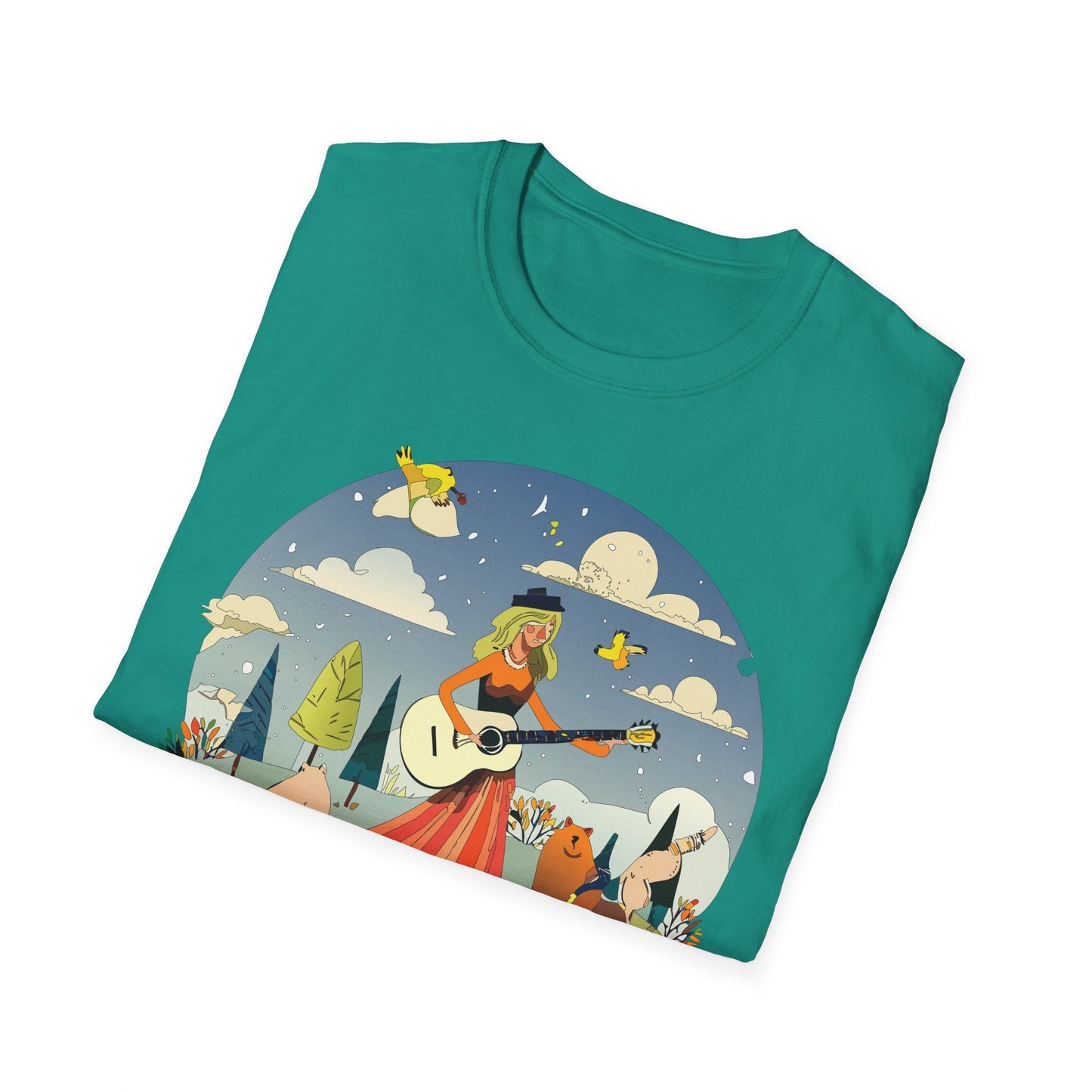 Womens Graphic T Shirt Art Design Tee Unisex SoftStyle Gildan 64000 100 Percent Cotton