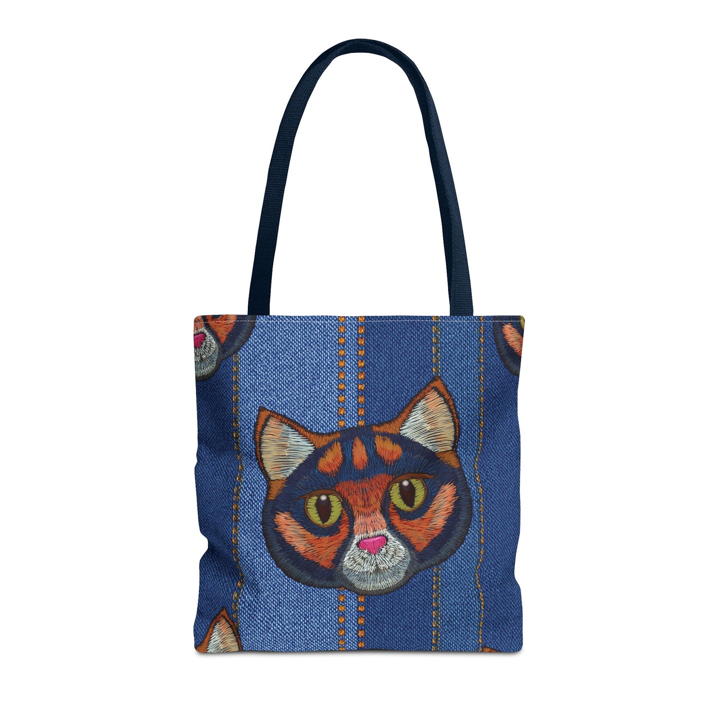 Denim Fabric Imitation Print Unisex Canvas Bag Poly Spun 3 Sizes Tote Bag 190
