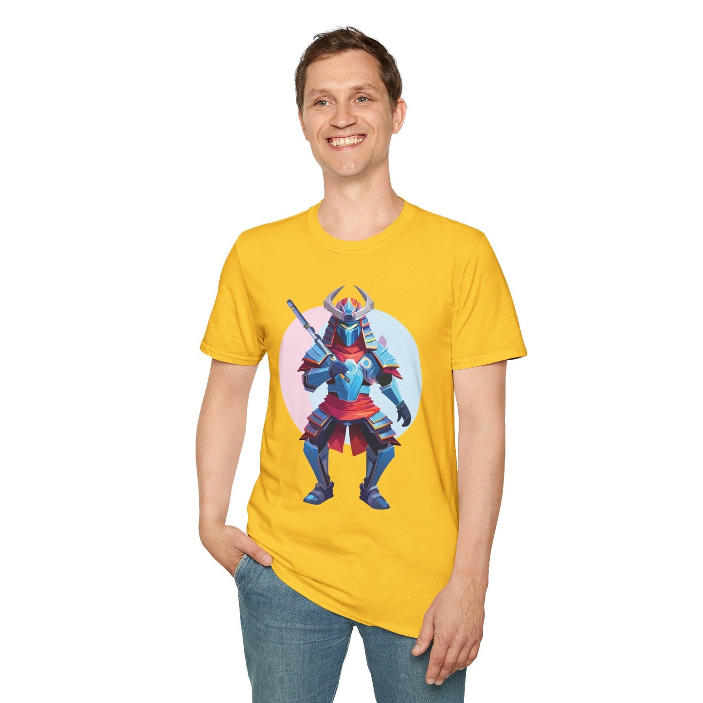 Samurai T Shirt Unisex Softstyle Tee Made From 100 Percent Ring Spun Cotton Gildan 64000