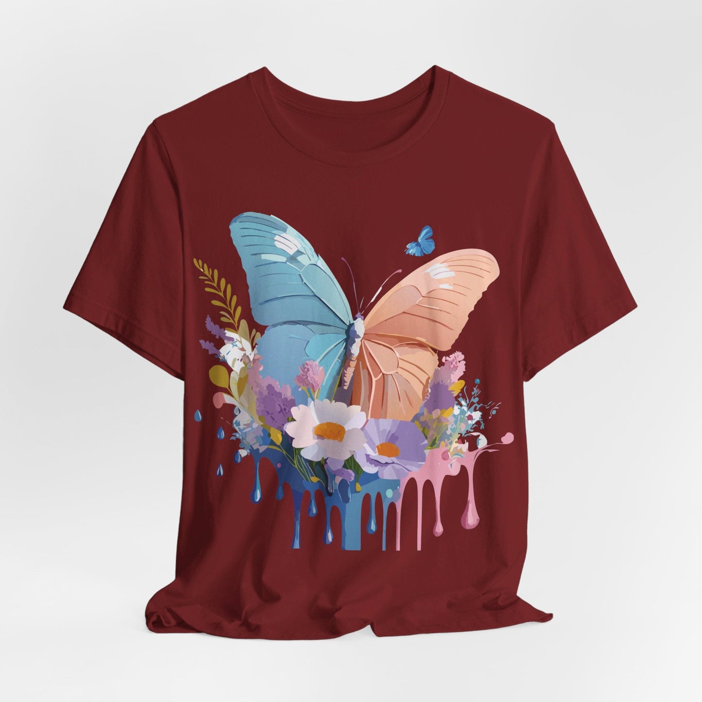 Butterfly Graphic Tee Adelpha Unisex Short Sleeve Art Design