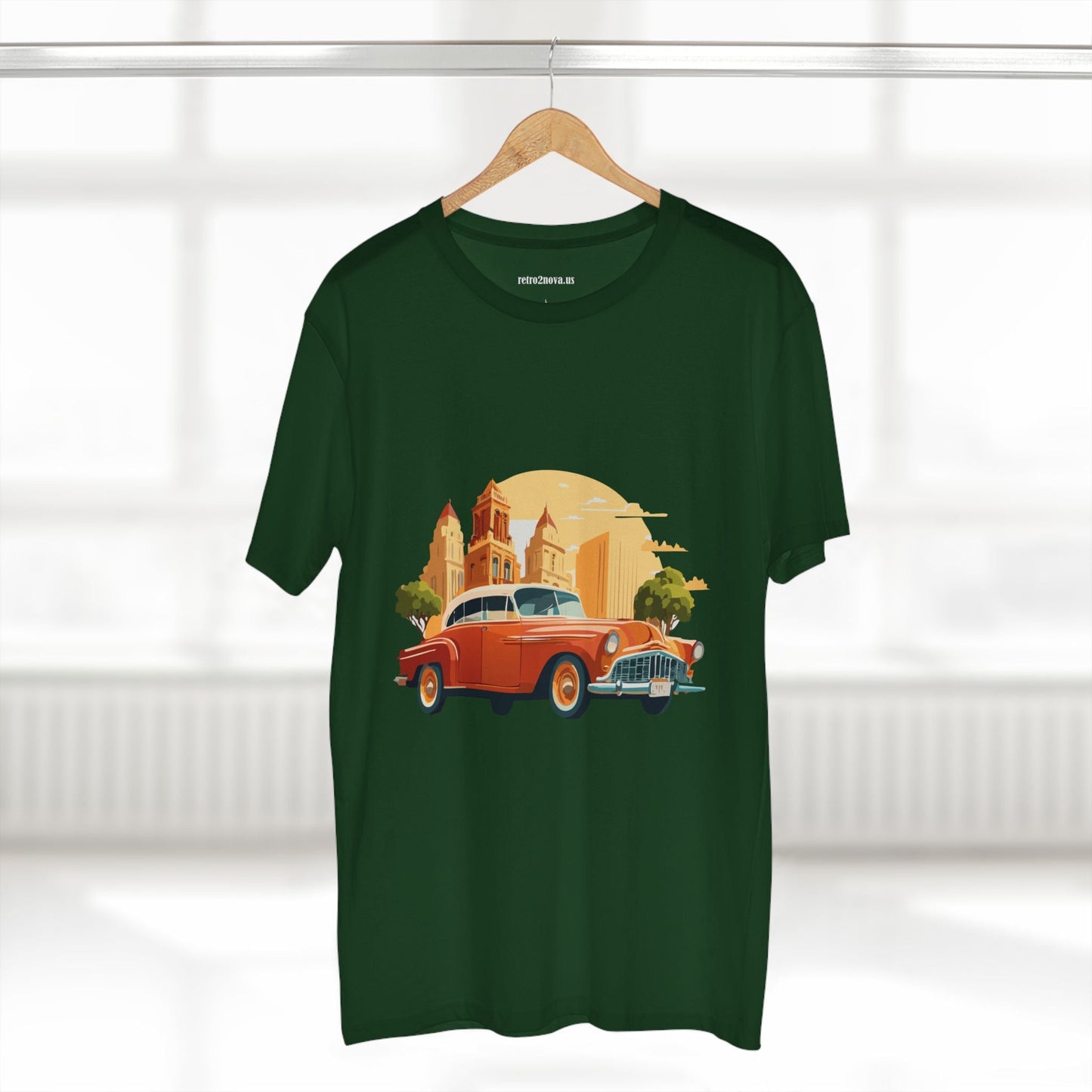 Retro Car Shirts Vintage Car Shirts RC21 Unisex Premium Cotton Tee With Original Art