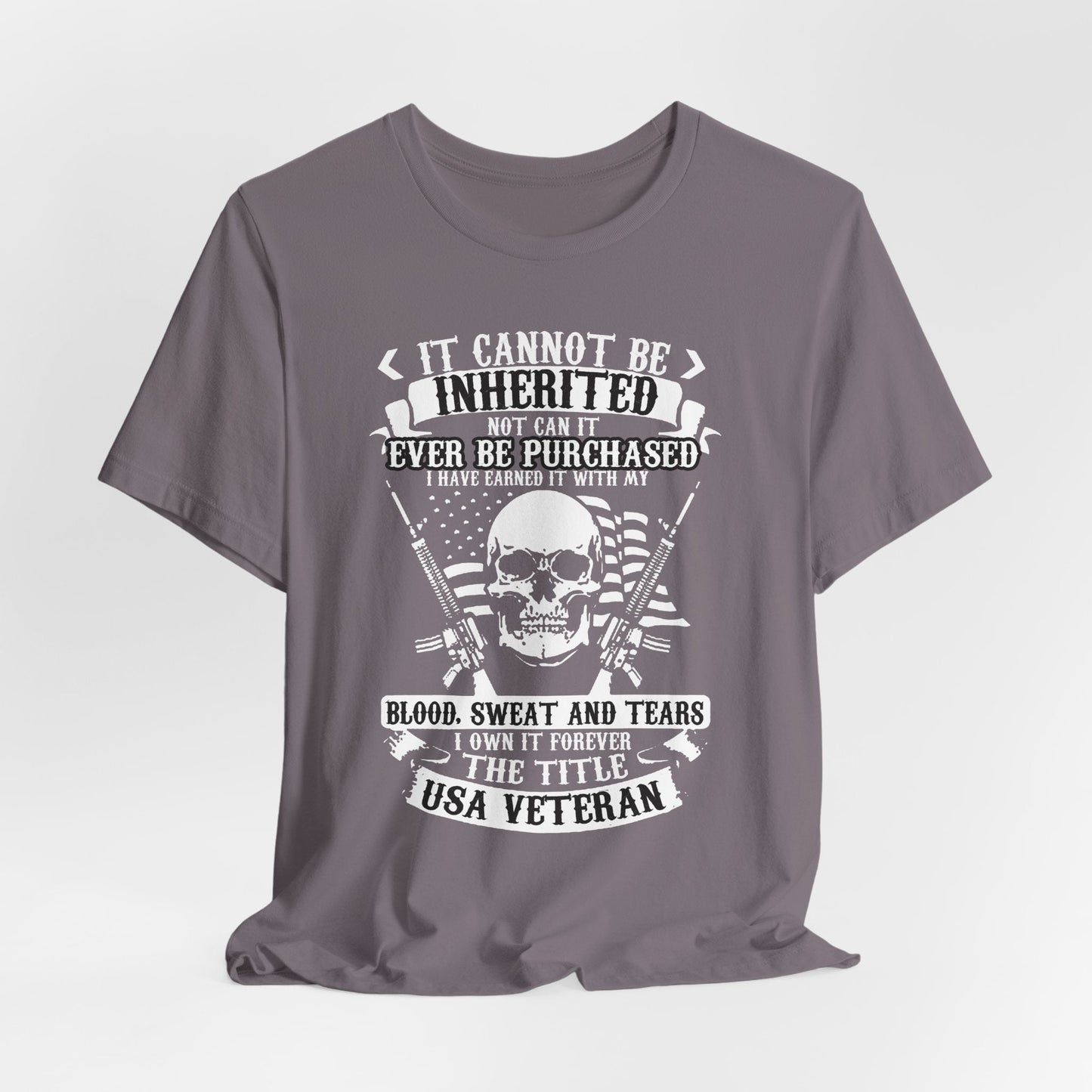 Army Veteran Patriotic Graphic Design Unisex Cotton T-Shirt v54