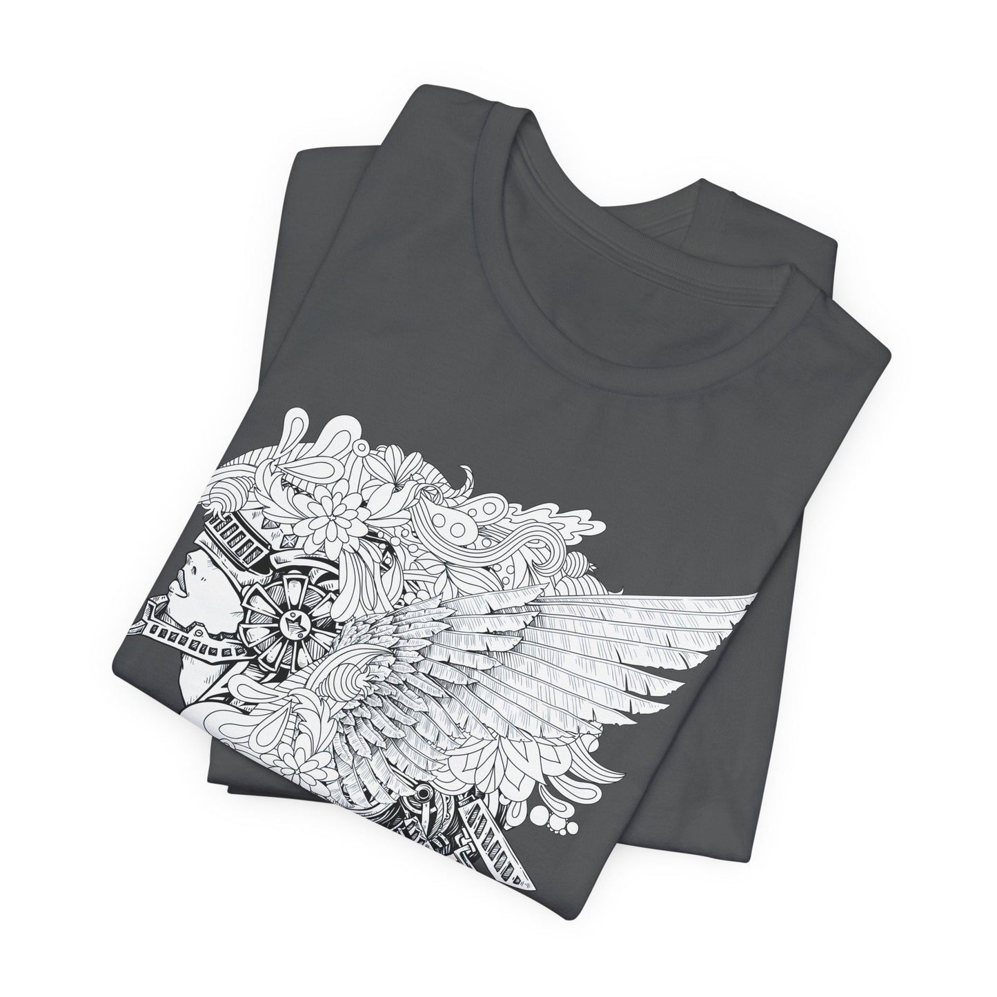 Eagle Illustration Graphic Unisex Cotton T-Shirt r26