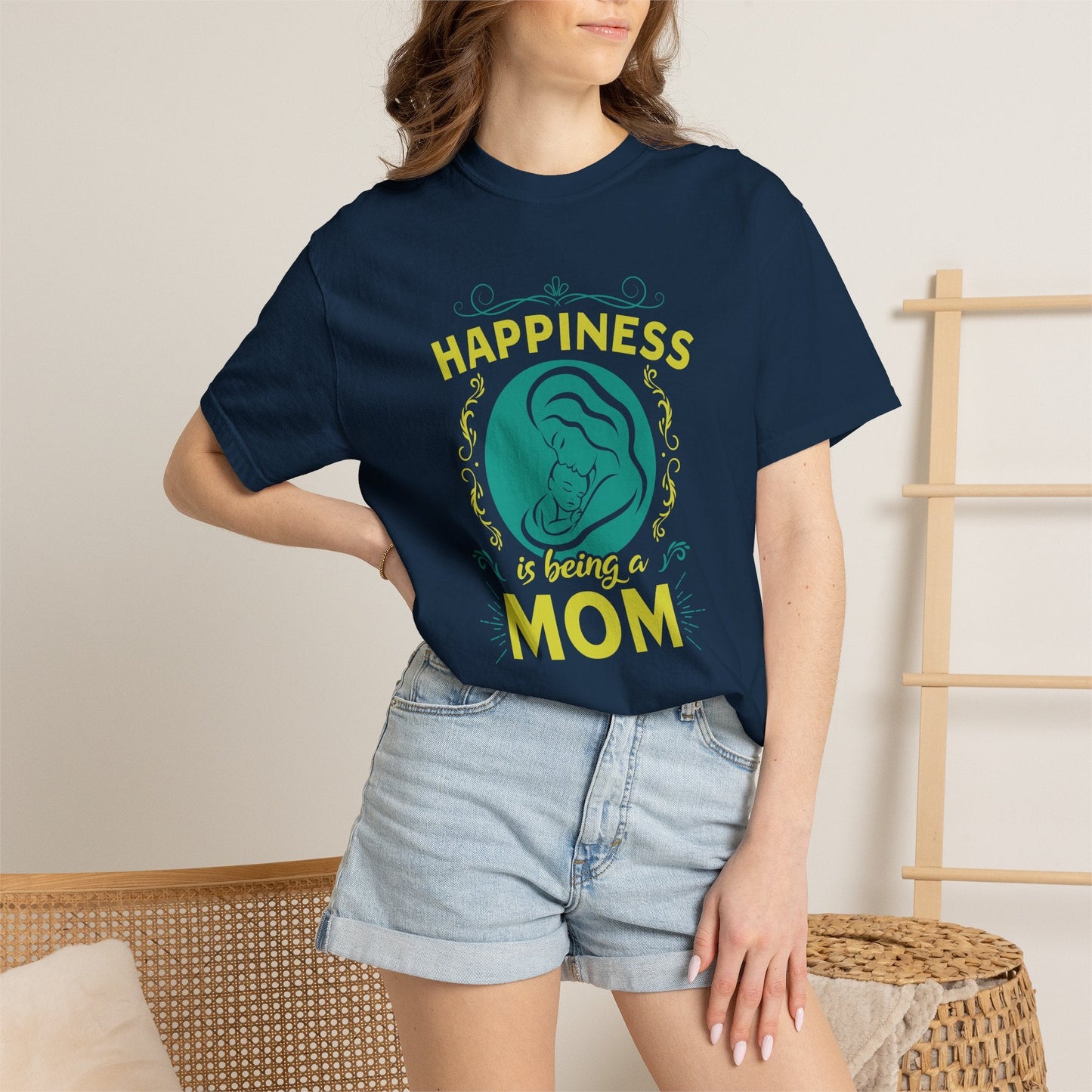 Mom T-shirt Mother's Day Mama Tee Unisex Comfort Colors Garment-Dyed Cotton h19