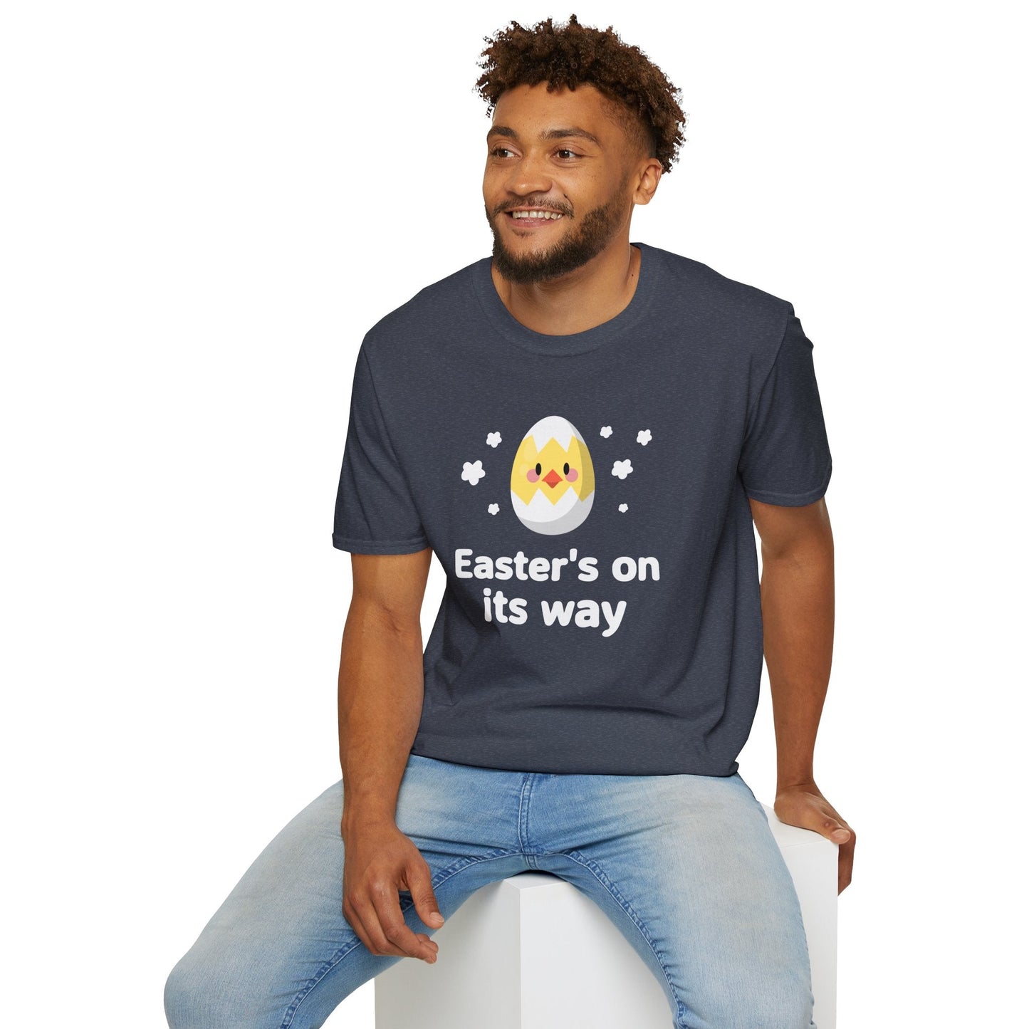 Easter Day T Shirt with Easter Design and Signature Print Unisex Gildan Softstyle Tee One Hundred Percent Cotton