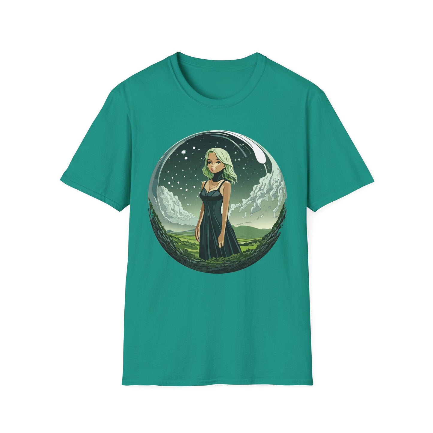 Womens Graphic T Shirt Art Design Tee Ladies Short Sleeve Softstyle 64000 Cotton Ring Spun