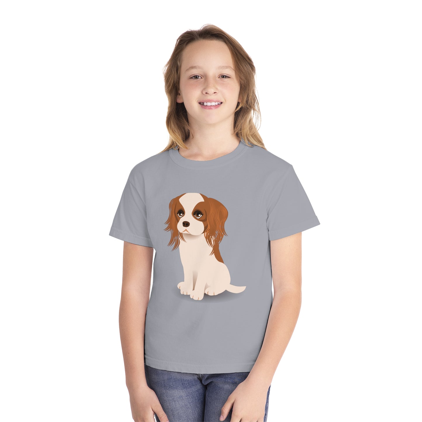 Youth Tee Shirt with Little Dog