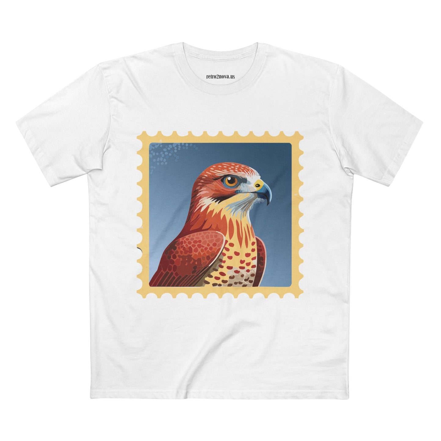 Stamp Shirt Postage Stamp Tee Unisex Premium Cotton Original Art Design Retro2Nova Art Collection