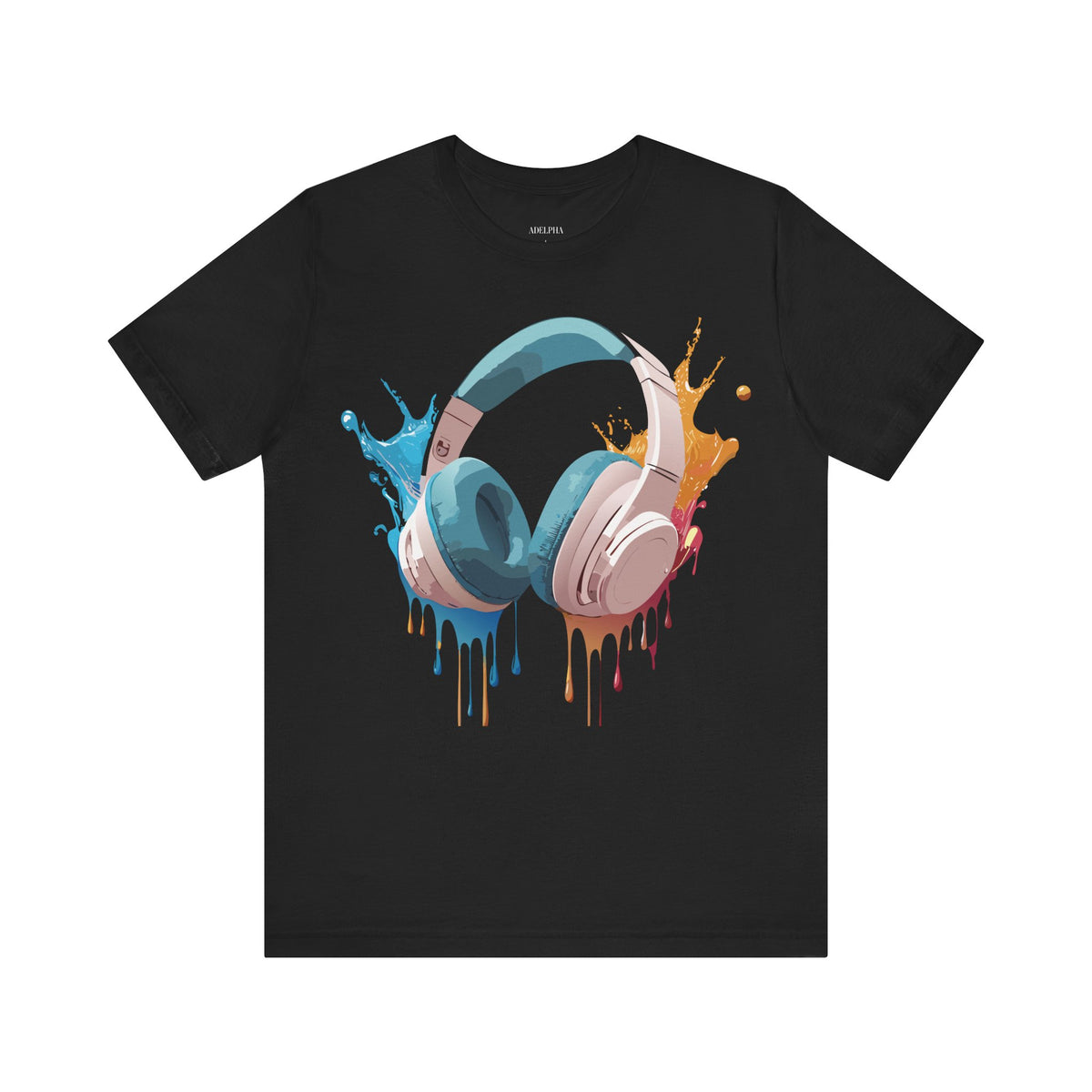 Music Graphic Unisex Cotton Bella+Canvas Tee with Art Design m90