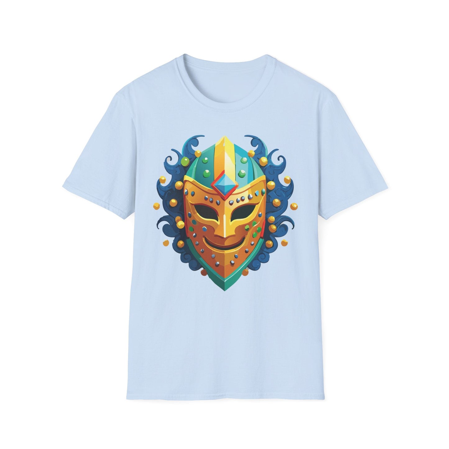 Unisex Mask Tee Shirt Gildan Softstyle 64000 100 Percent Ring Spun Cotton Comfort