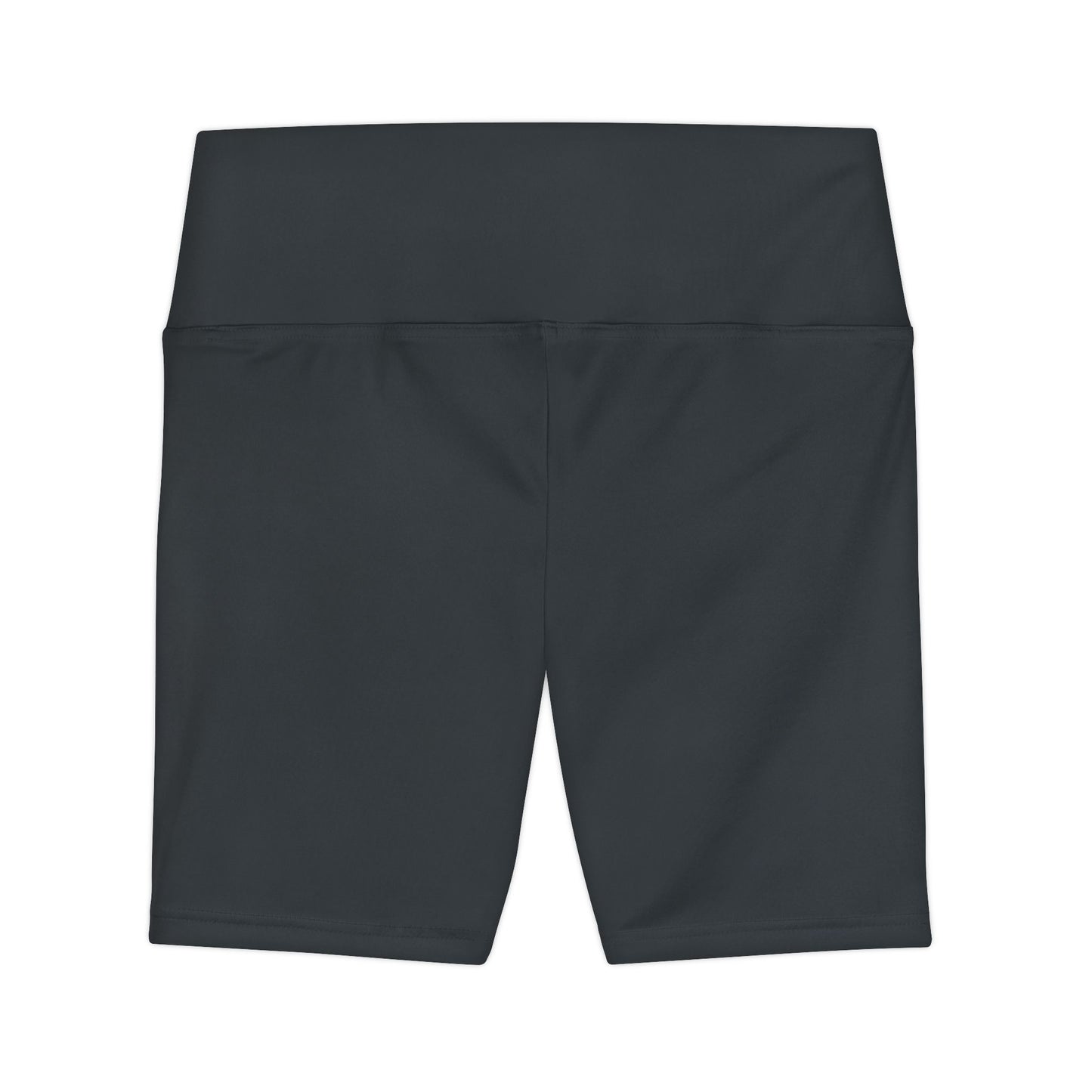 Gunmetal Women's High-Waist Workout Shorts — Comfortable Athletic Biker Shorts for Gym & Yoga