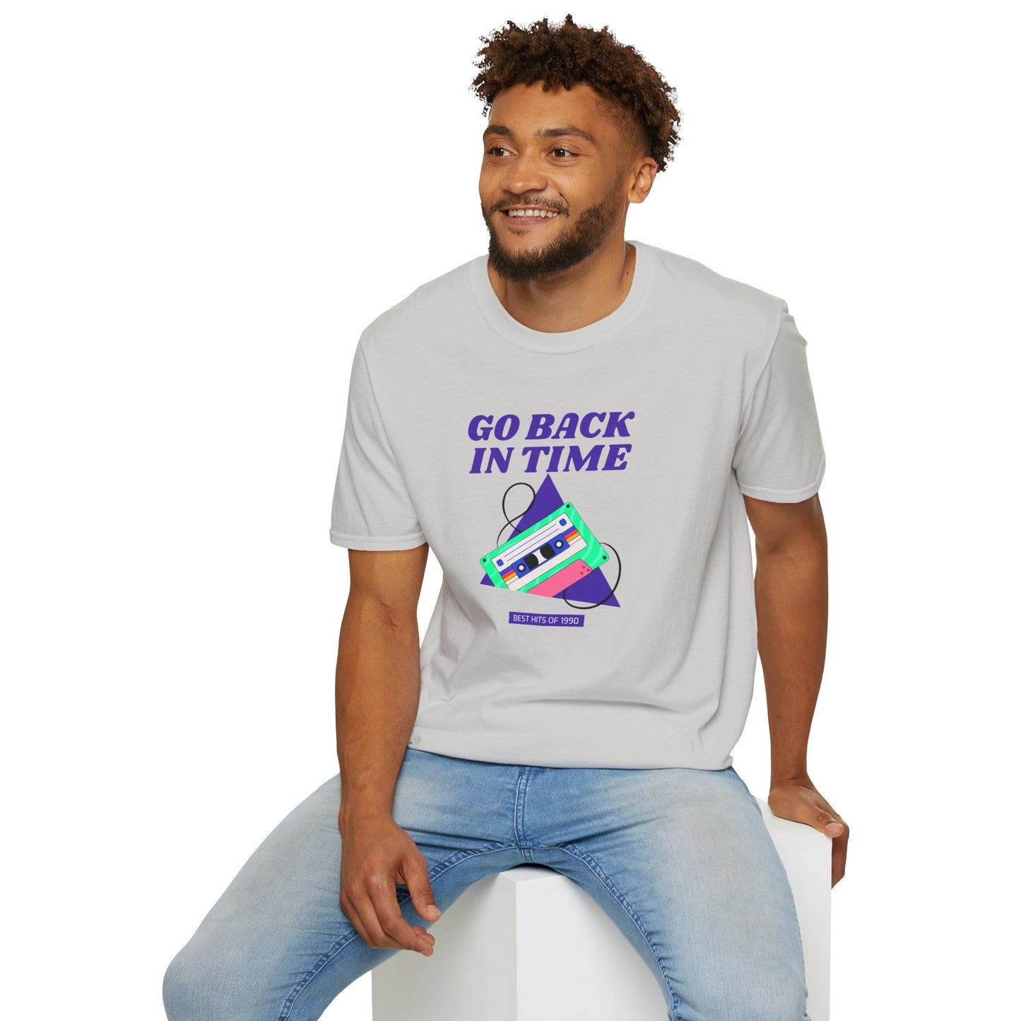 Retro Go Back In Time Cassette T-Shirt Unisex Cotton