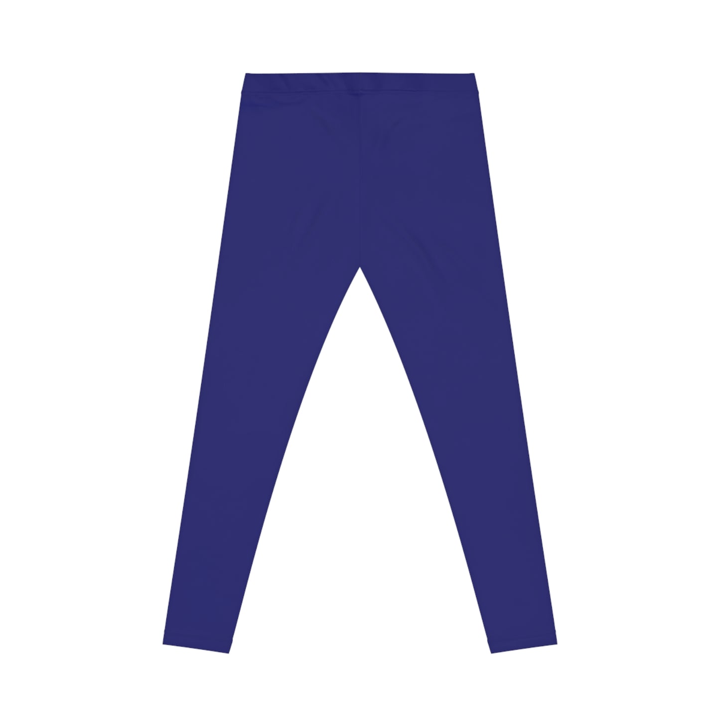 Midnight Blue Color Women's Poly-Span Casual Leggings XS-2XL