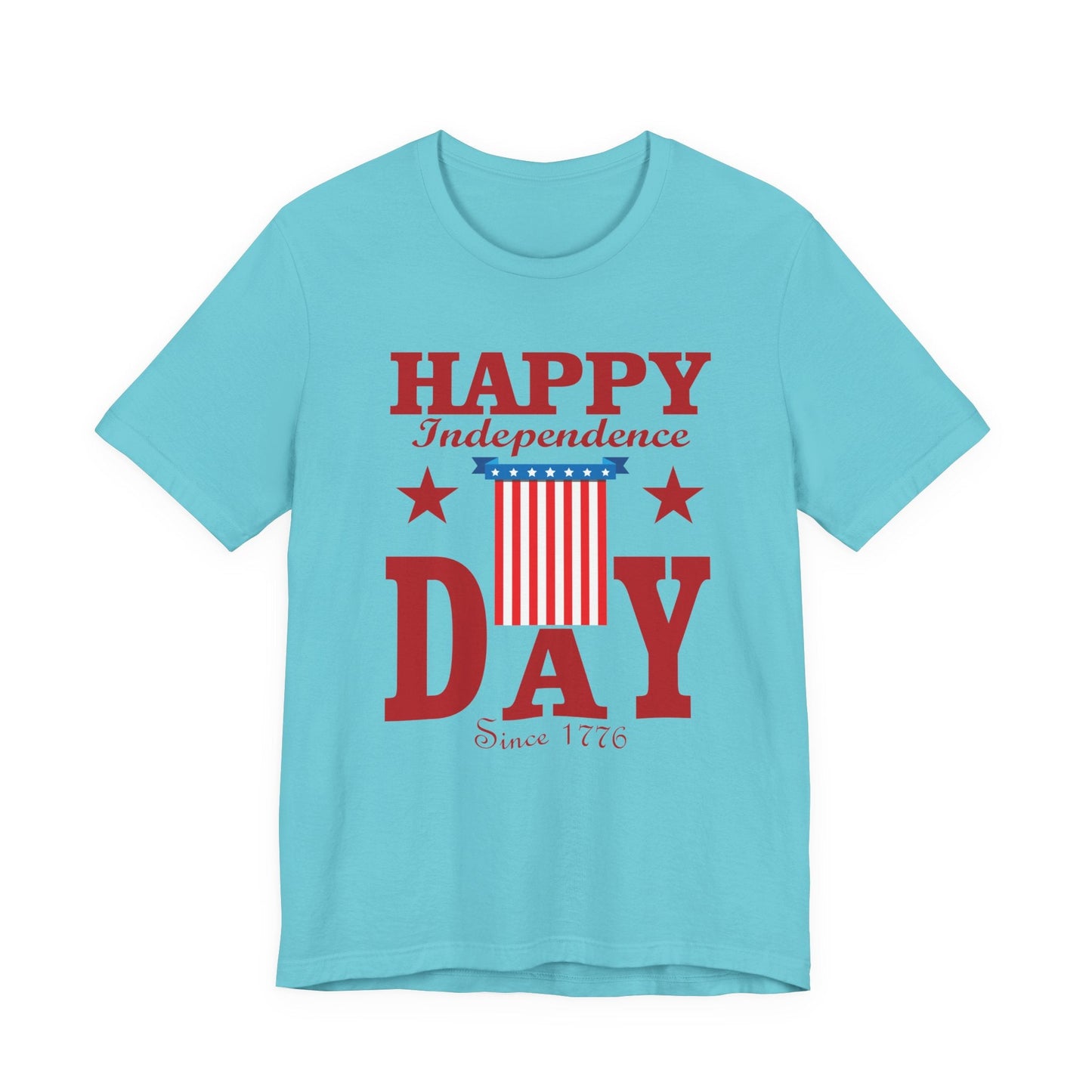 Happy Independence Day Graphic Unisex Cotton T-Shirt 018