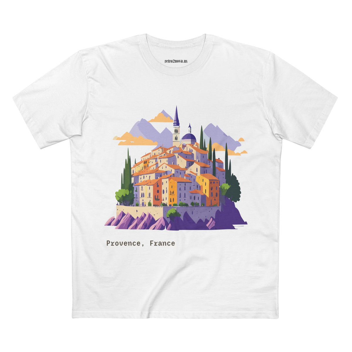 Provence France Village Illustration Tee | Travel Souvenir Shirt
