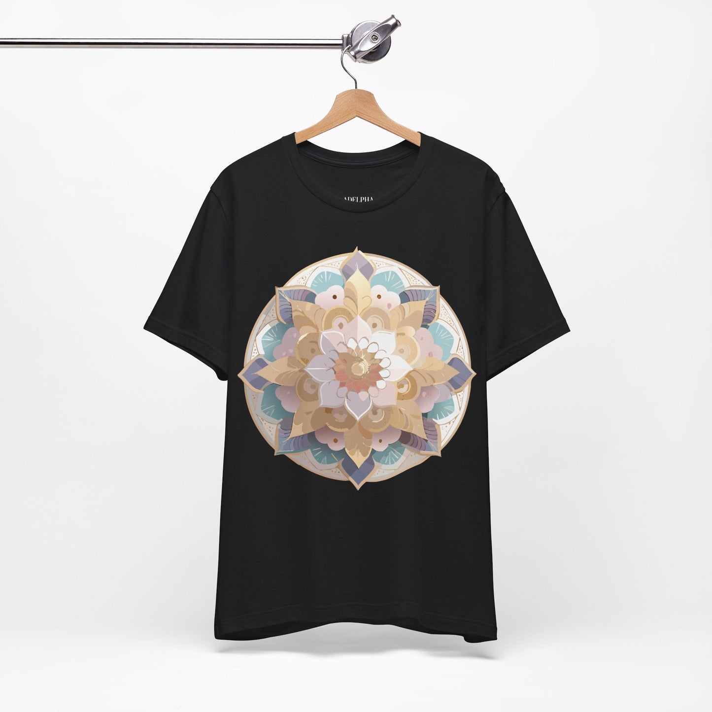 Adelpha Mandala Graphic Tee Unisex Jersey Short Sleeve Vintage Inspired Art Design Shirt