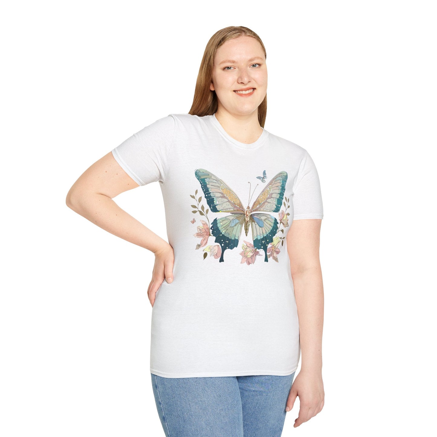 Butterfly T Shirt Unisex Softstyle Short Sleeve Gildan 64000 Monarch Inspired Shirt