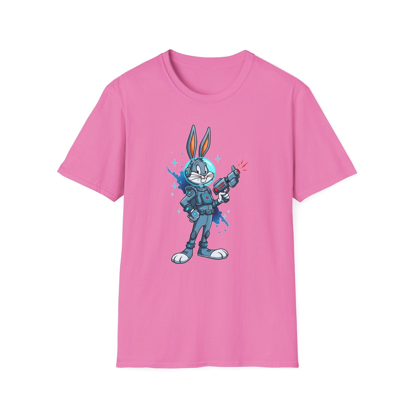 Bugs Bunny Shirt Unisex Gildan Softstyle 64000 Cartoon Tee 100 Percent Ring Spun Cotton