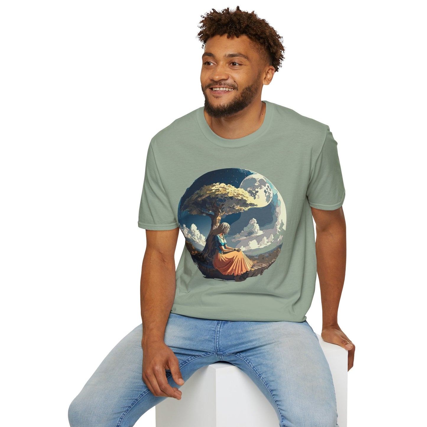 Unisex Graphic T Shirt Art Design Tee Softstyle 64000 Ring Spun Cotton Comfortable