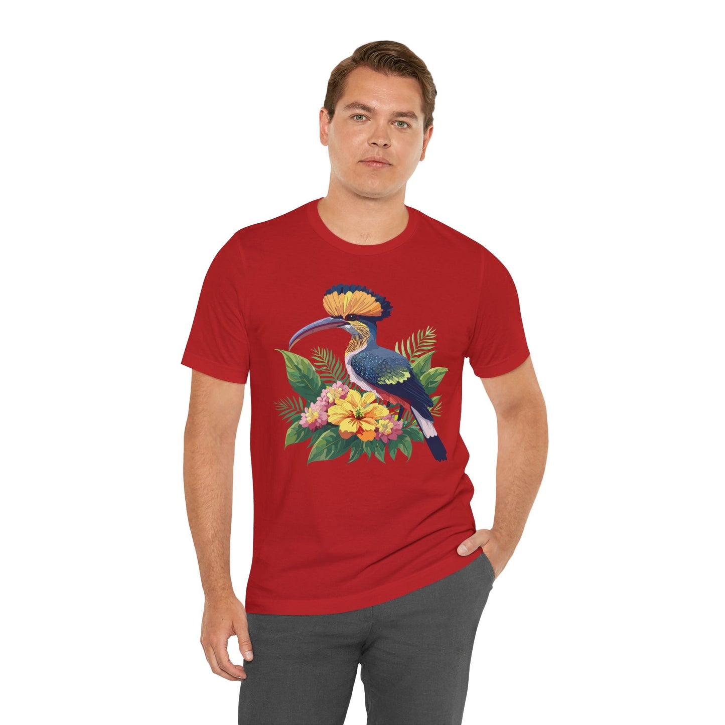 Unisex Animal Tee Shirt With Art Design Wild Animals Short Sleeve Jersey Tee For Everyday