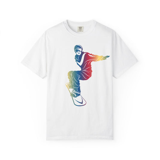 Camiseta unisex con diseño de arte deportivo.