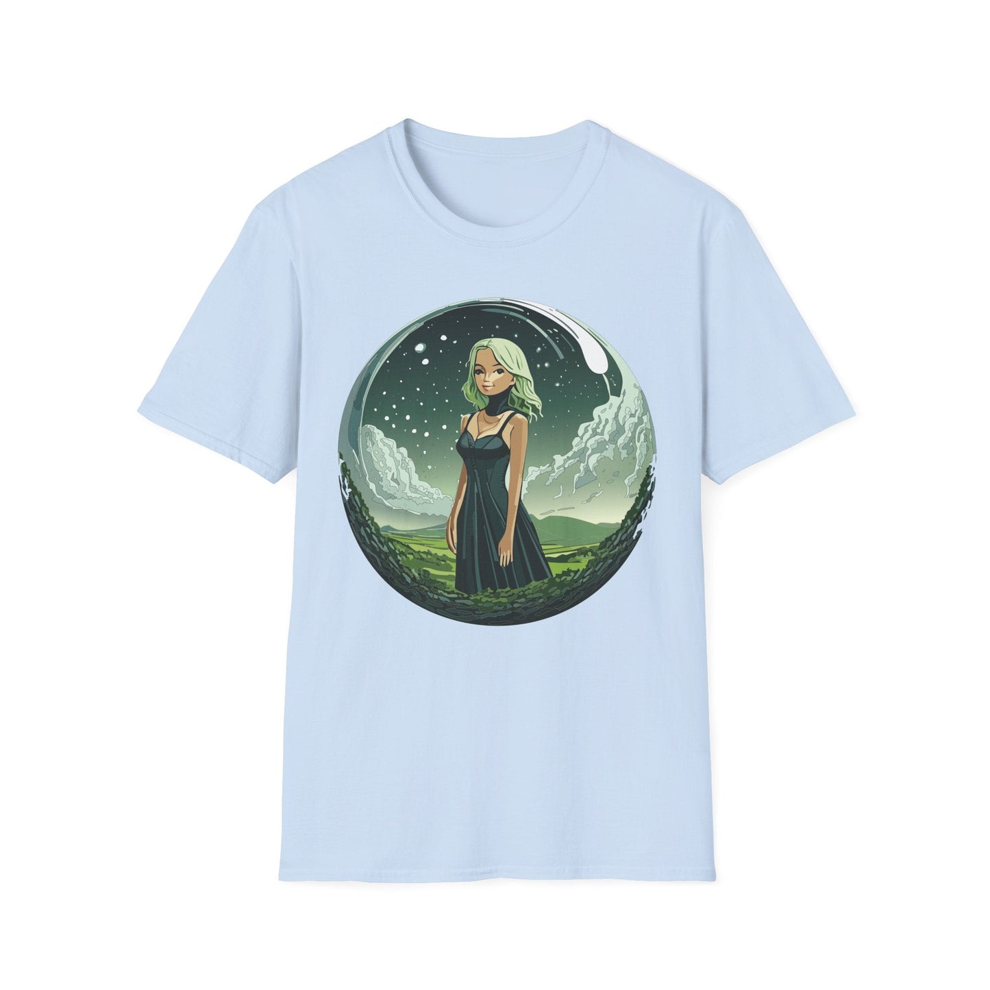 Womens Graphic T Shirt Art Design Tee Ladies Short Sleeve Softstyle 64000 Cotton Ring Spun
