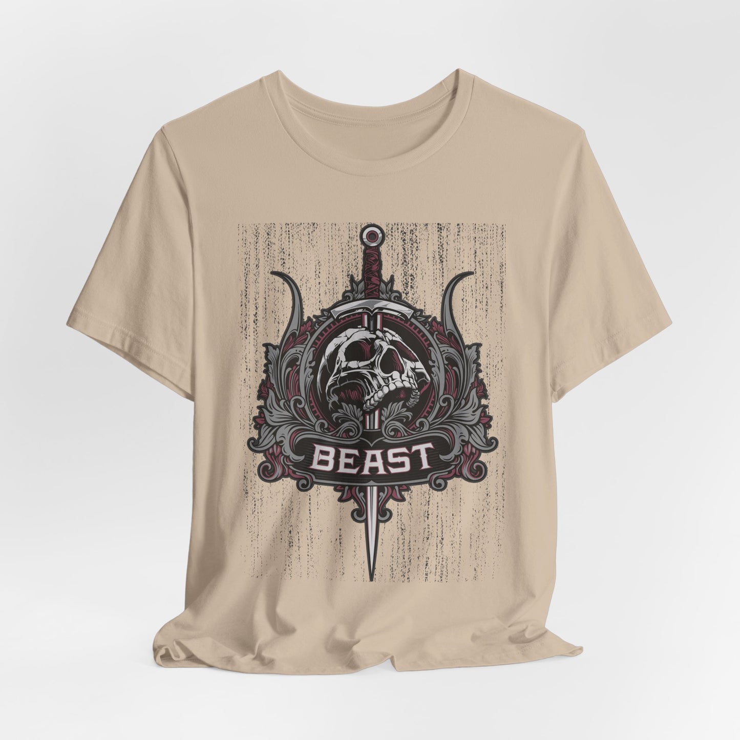 Beast Graphic Tee, Graphic T-Shirt, Artistic Vintage T-Shirt, Vintage Shirt, Skull Tee, Art Design Skull Tees