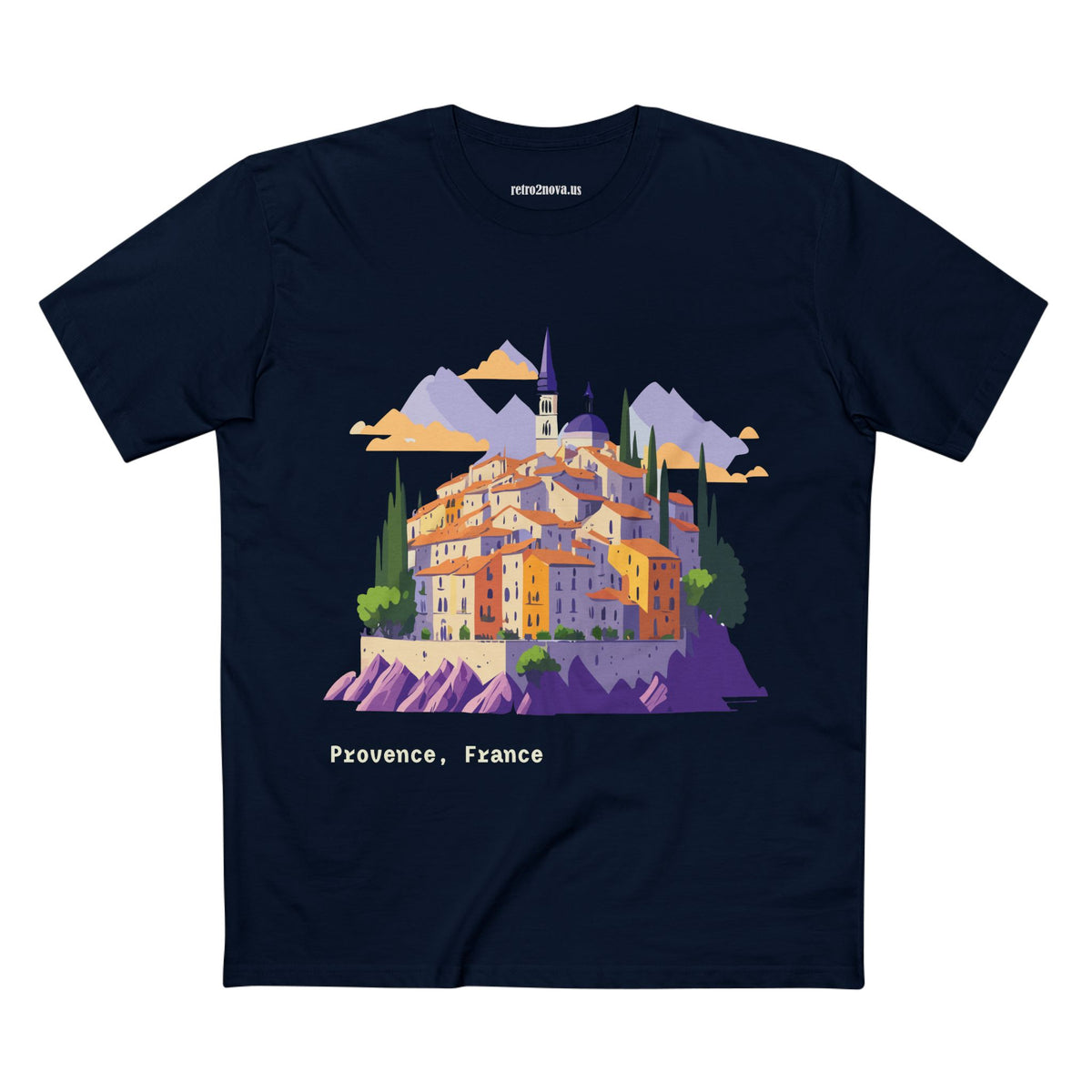 Provence France Village Illustration Tee | Travel Souvenir Shirt