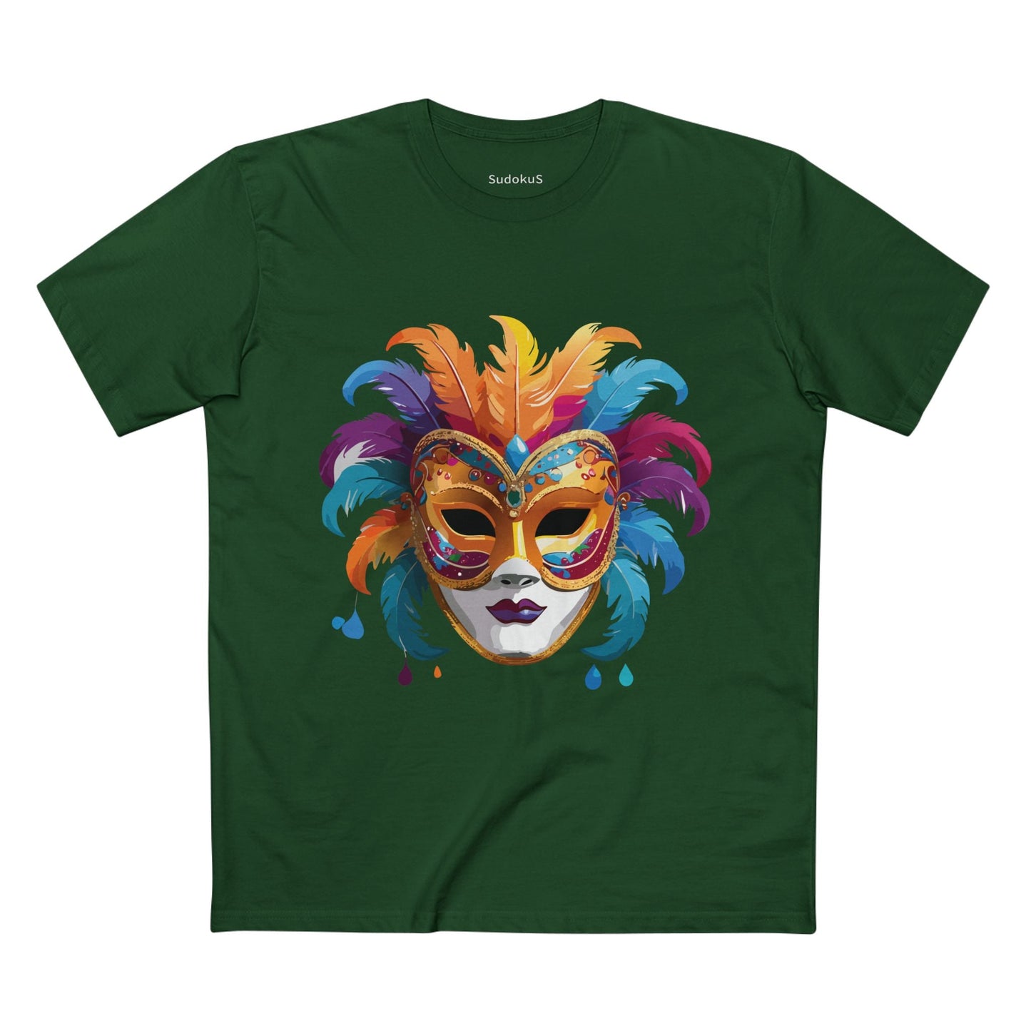 Mask Graphic Unisex 100 Cotton Staple Tee 37