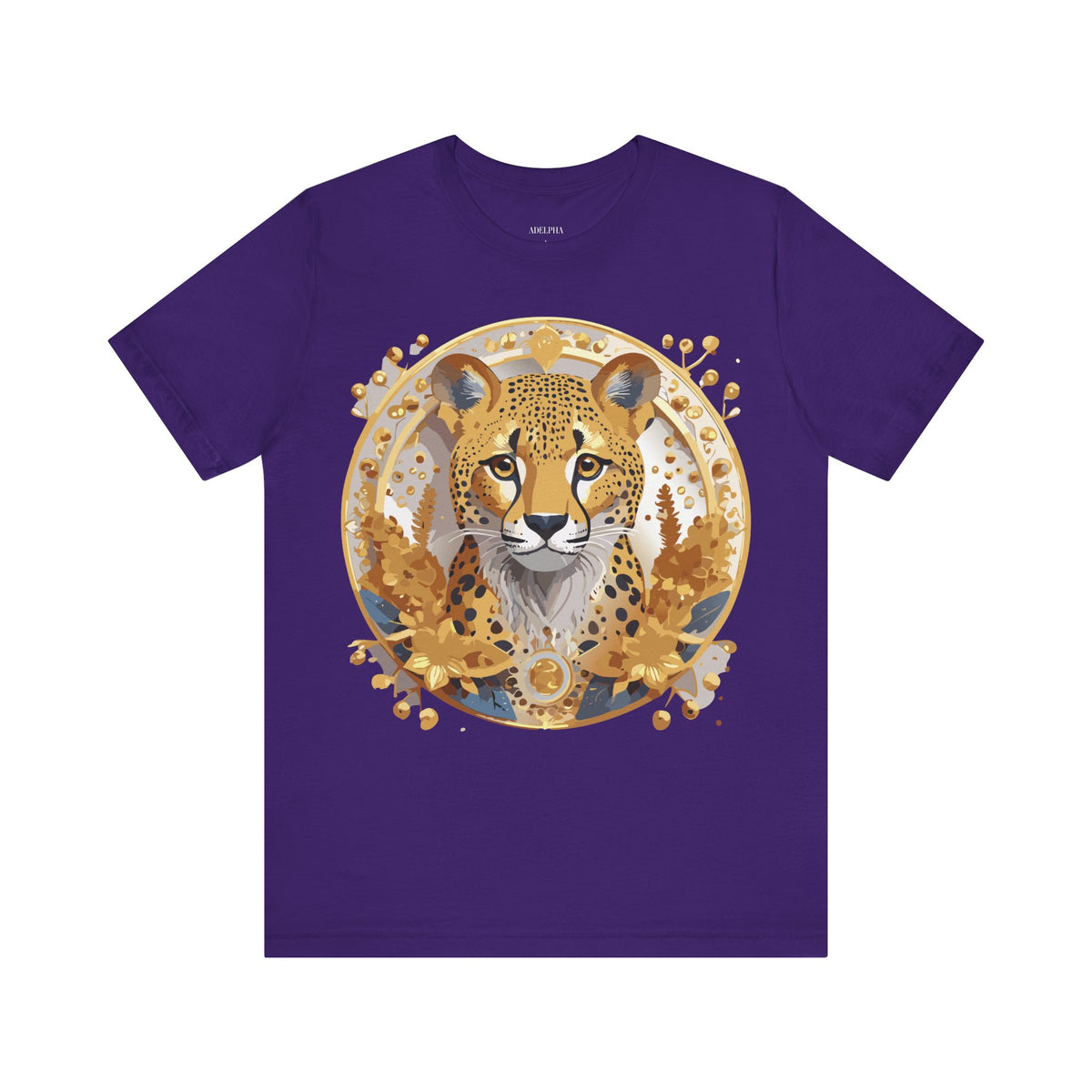 Medallion Graphic Unisex Cotton Bella+Canvas Tee with Floral Art Design m76