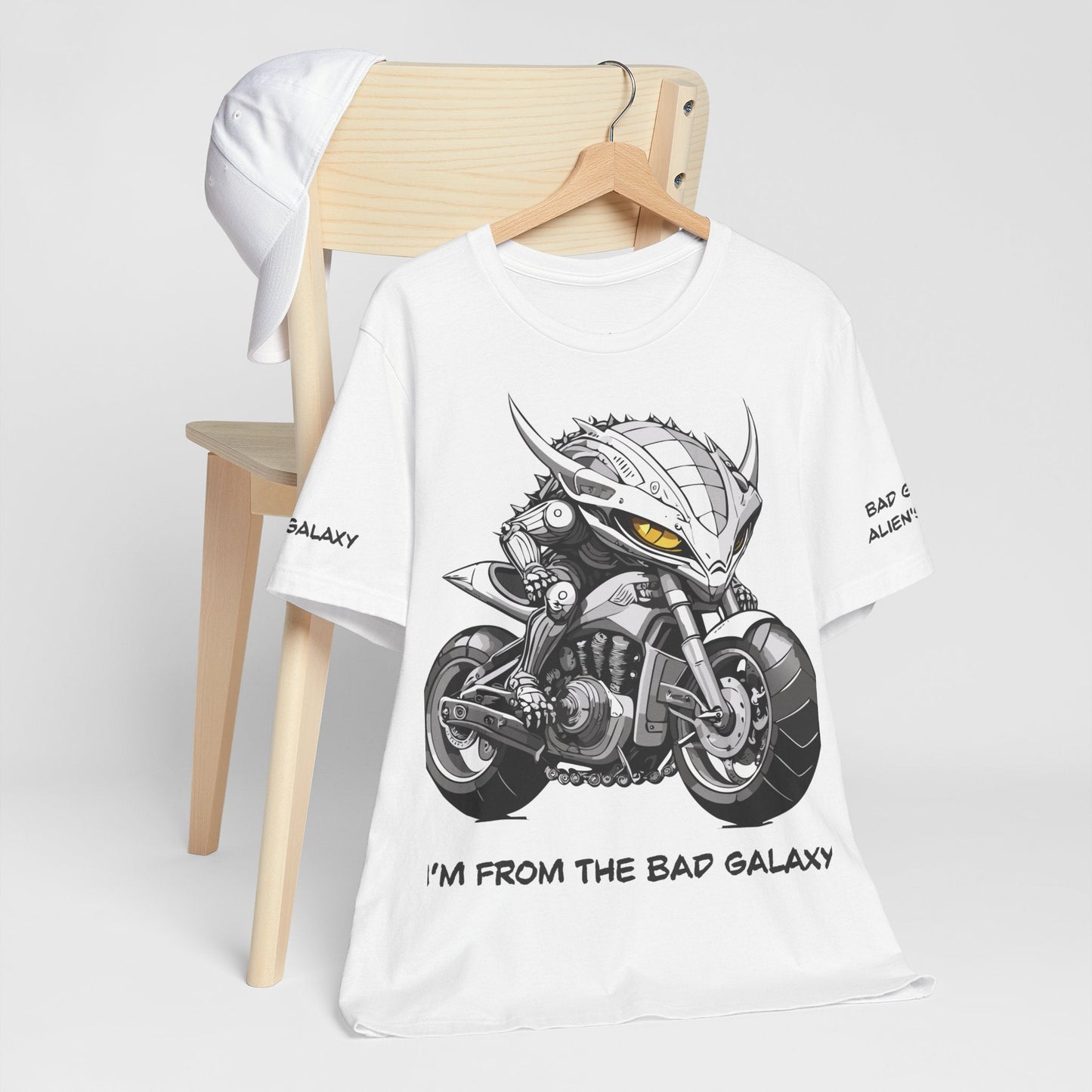 Alien Tee Shirt By Bad Galaxy 100 Cotton Eco Friendly Inks Designed In USA Made To Order