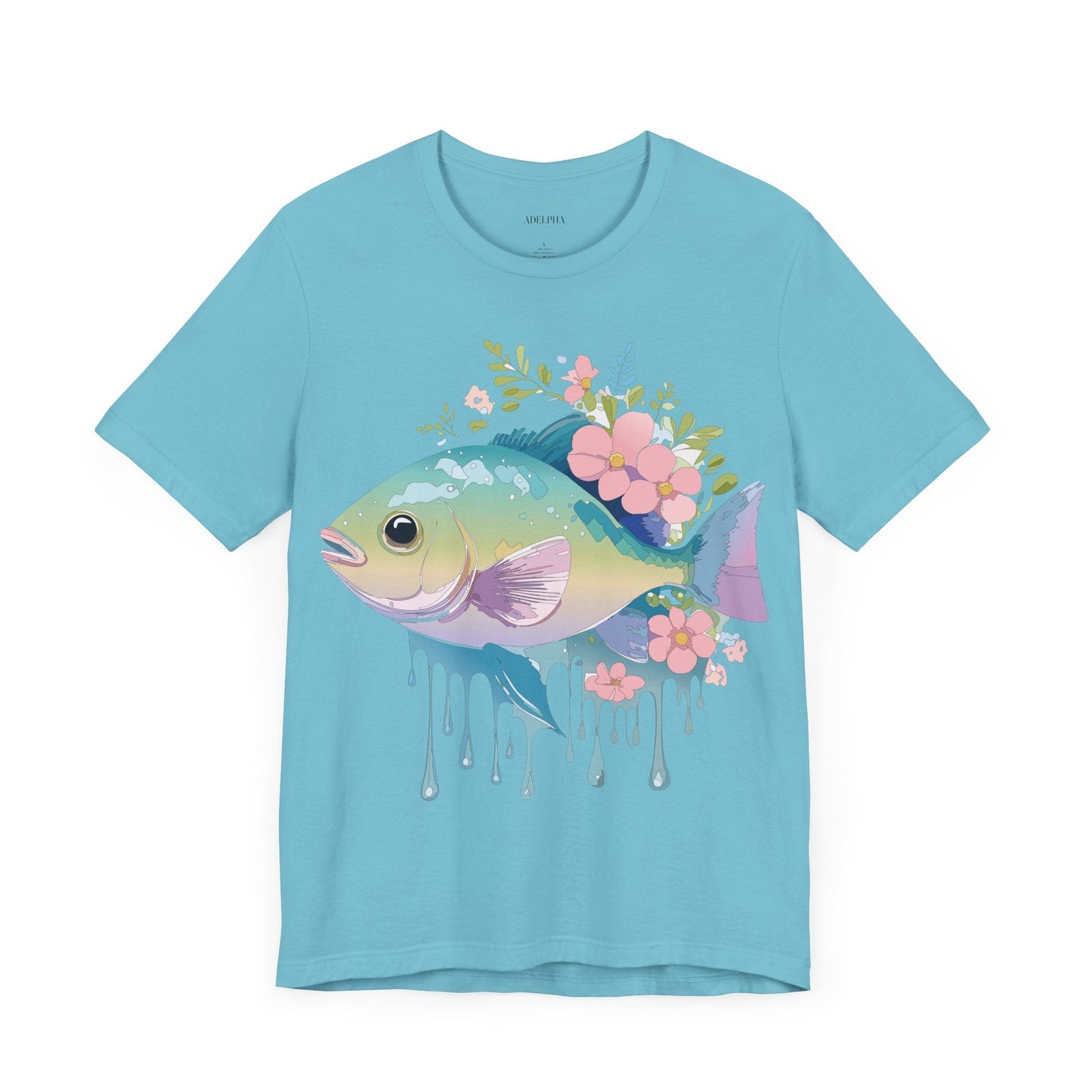 Fish Graphic Unisex 100 Cotton Vintage Artwork Tee 1