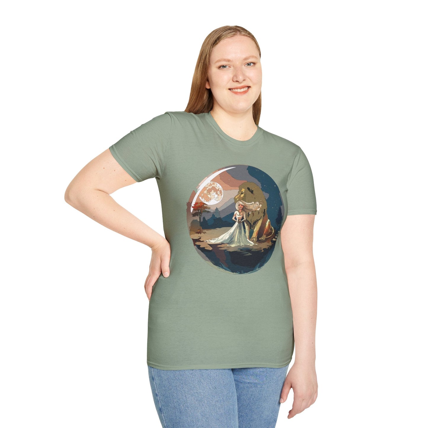 Womens Graphic T Shirt Art Design Unisex Softstyle 64000 Gildan Short Sleeve Tee