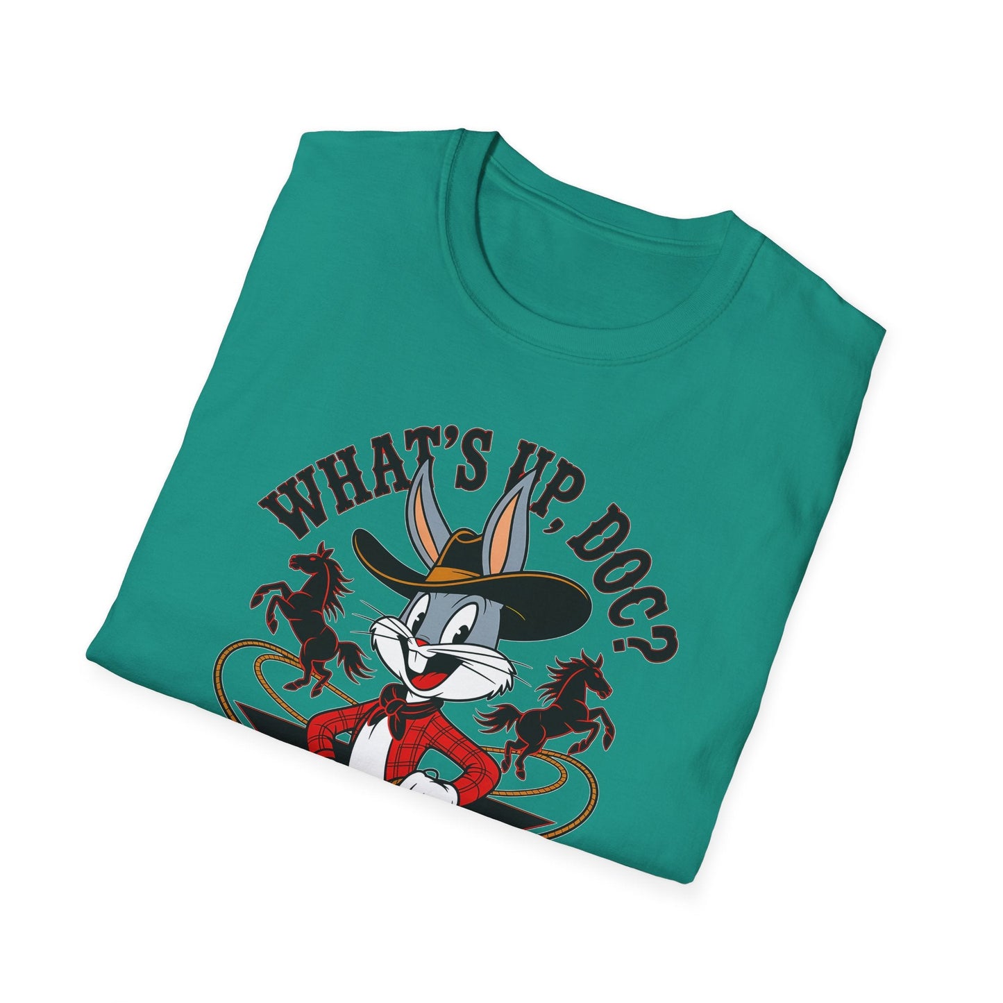Cartoon Bunny Graphic Unisex Cotton Animal Animation Artwork Design Tee 41