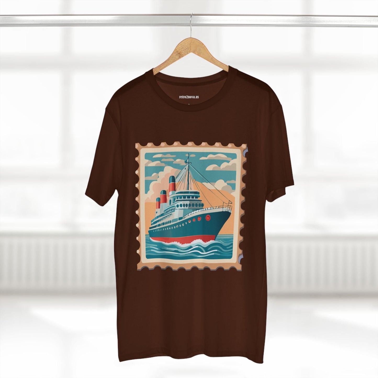 Stamp Shirt Postage Stamp Tee PS43 Unisex Premium Cotton Art Tee Retro2Nova Classic Art Collection